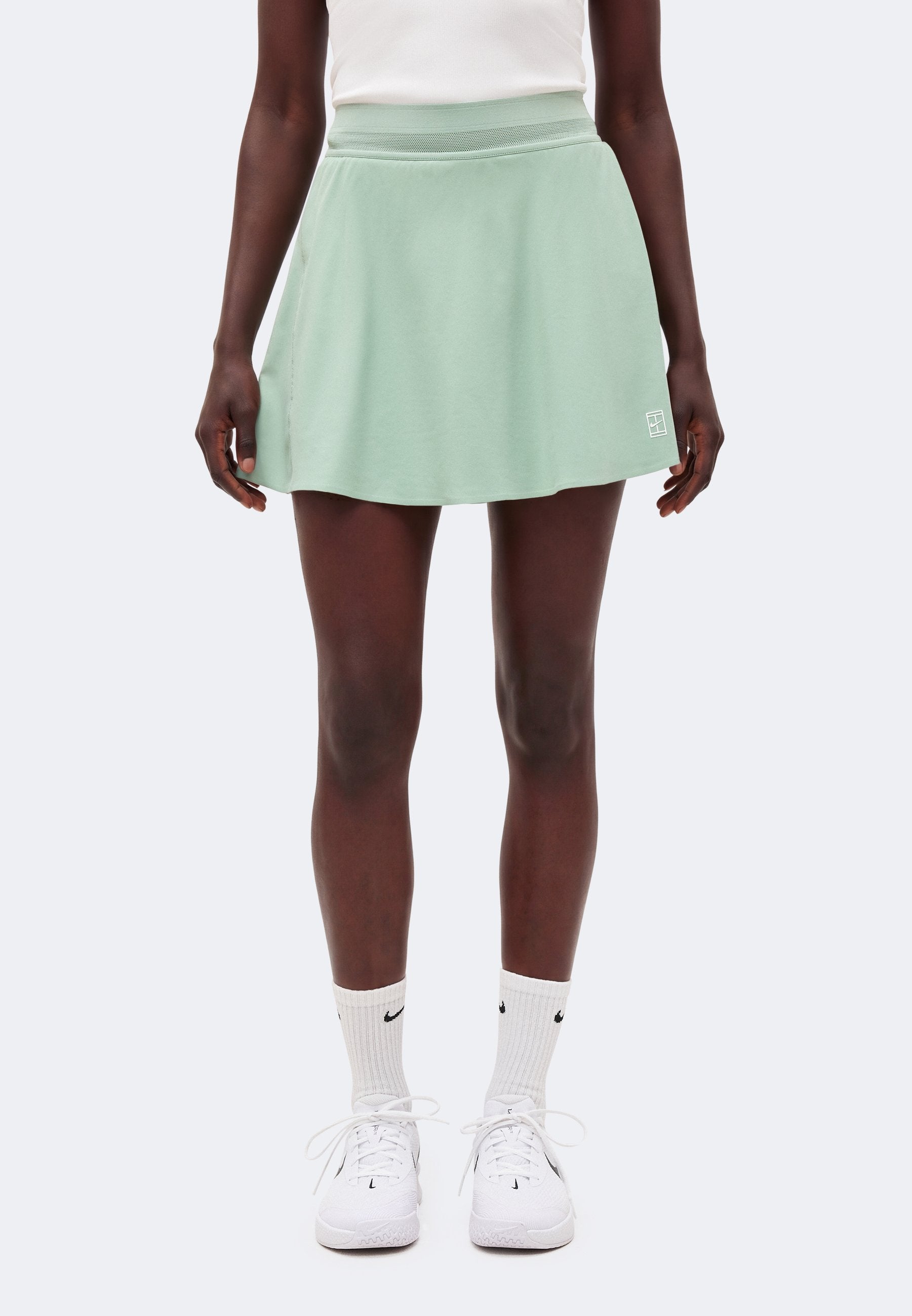 NIKECOURT ADVANTAGE ACE SKIRT REGULAR - Sports skirt - steam/white
