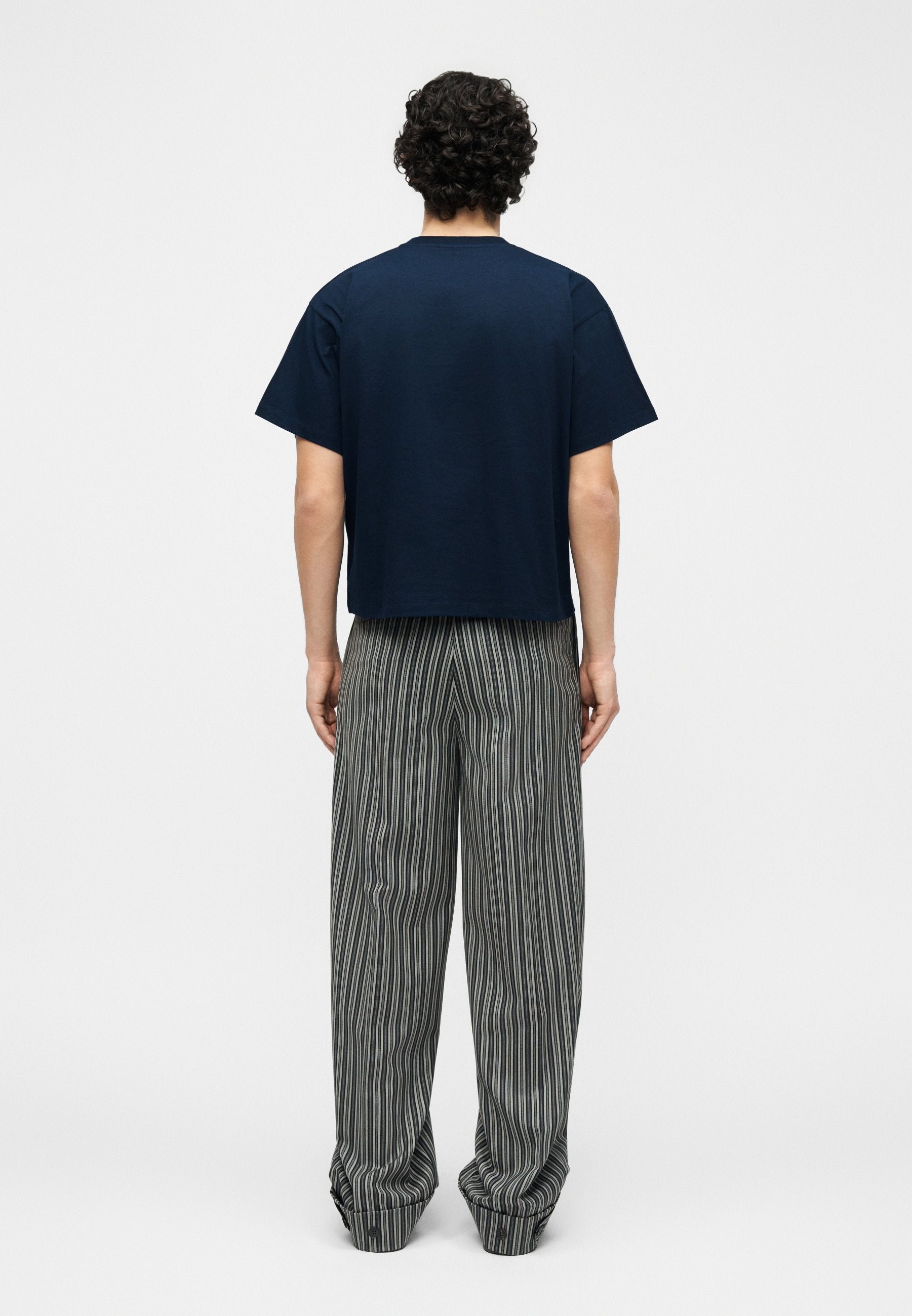 LOGO AND MEDUSA - Basic T-shirt - navy blue