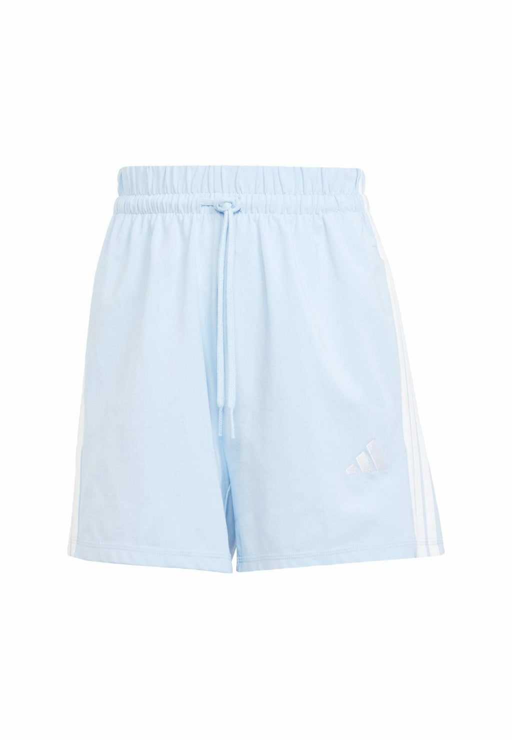 ESSENTIALS 3 STRIPES COTTON - Sports shorts - glow blue/white