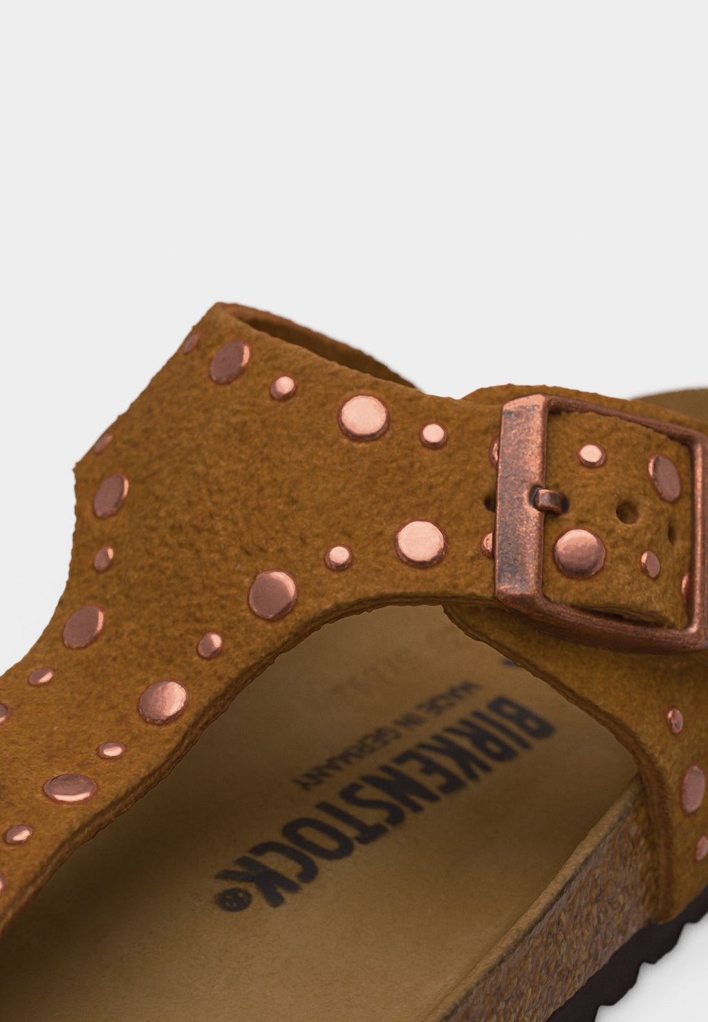 GIZEH RIVET NARROW - T-bar sandals - brown