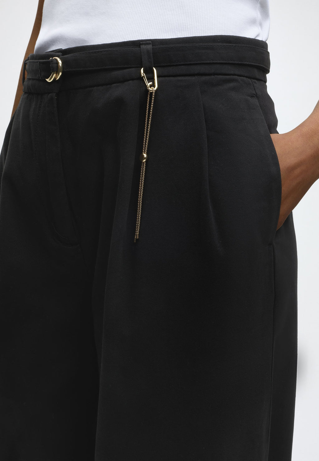 HENESA - Trousers - black