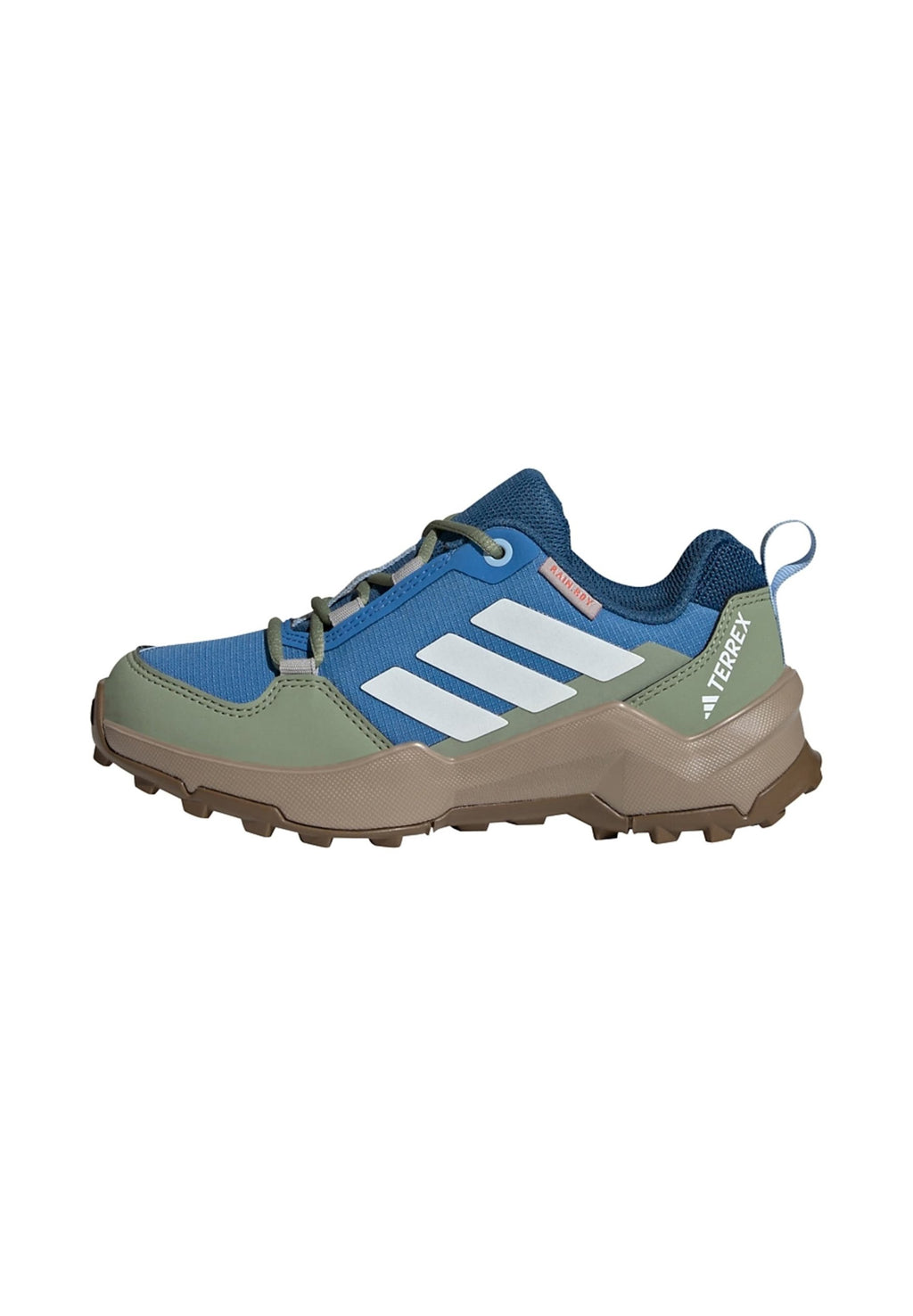 AX4R UNISEX - Hiking shoes - ray blue/off white/tent green