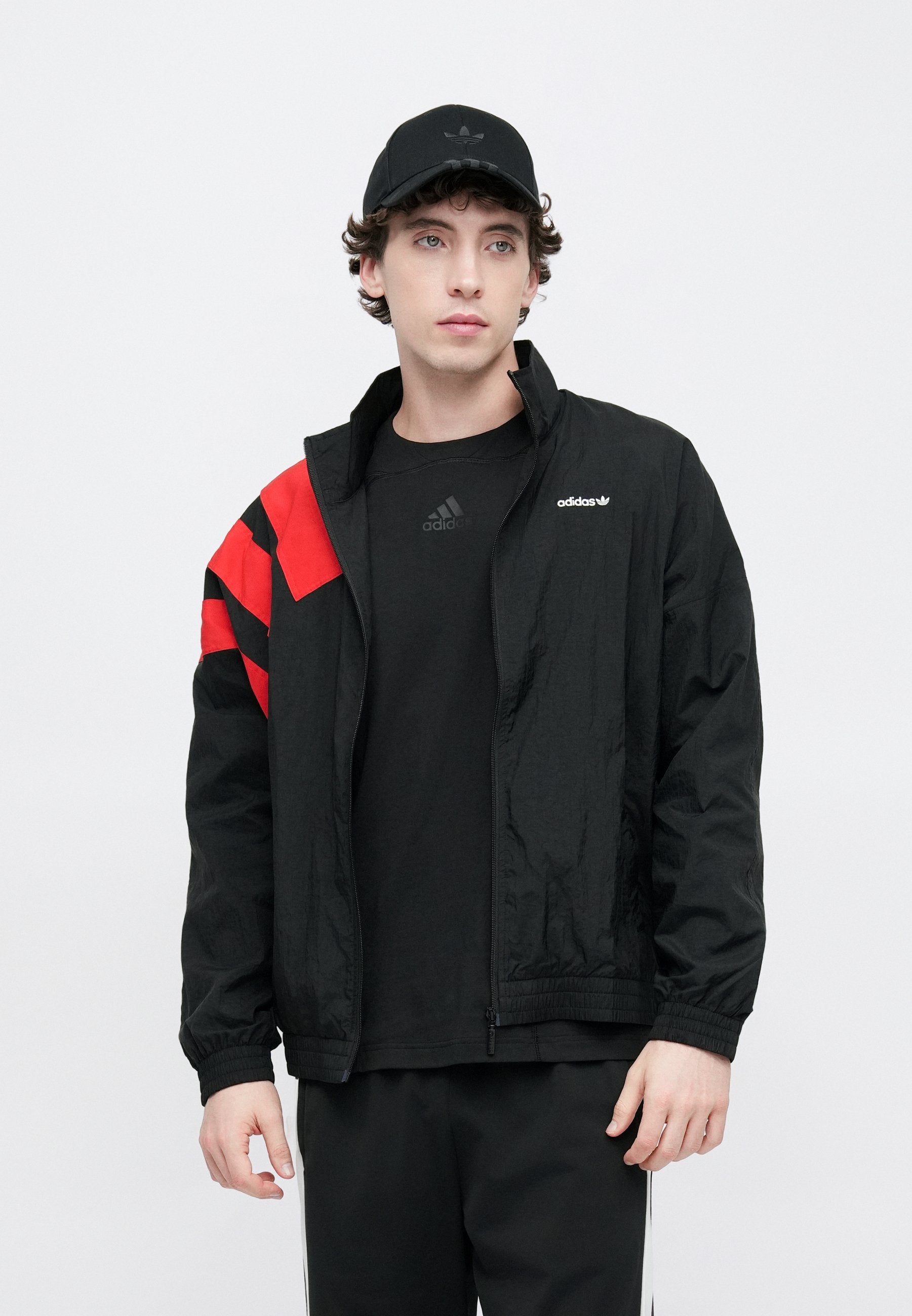 ARCH - Training jacket - black/better scarlet