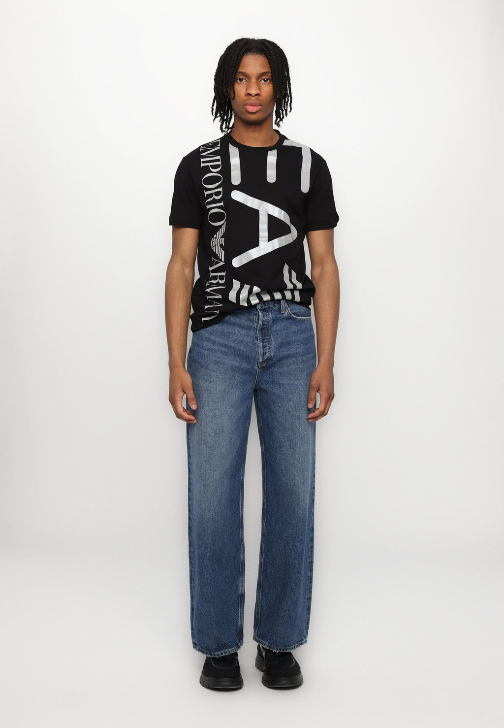 T-SHIRT SÉRIE LOGO TRAIN UNISEXE - T-shirt imprimé - black/silver