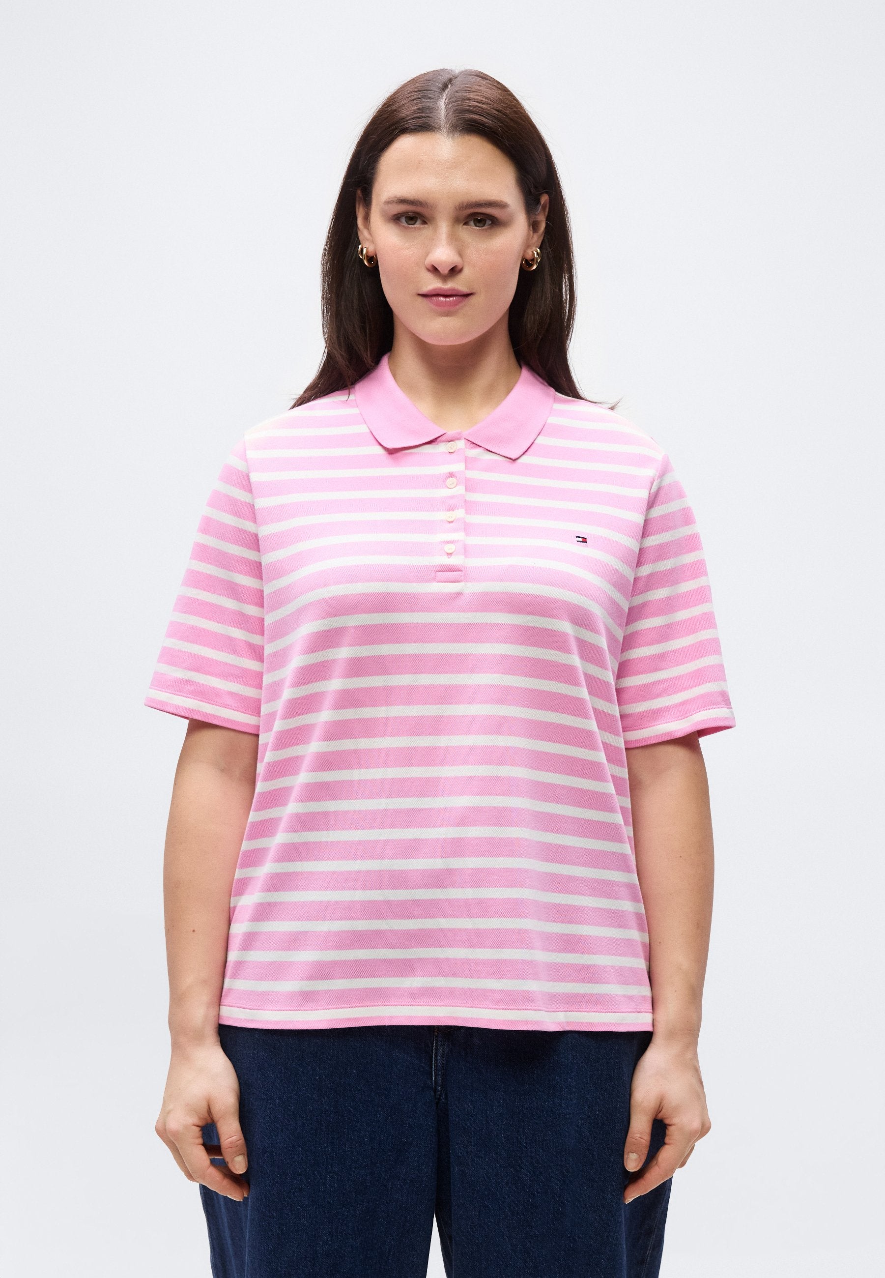 CURVE 1985 REGULAR FIT PIQUE POLO SHIRT - Polo shirt - rose petal/ecru