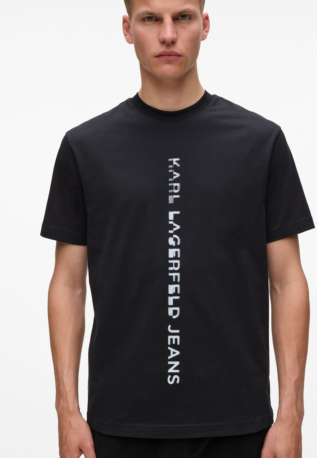 VERTICAL LOGO - Print T-shirt - black