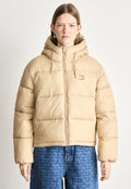 HOODED PUFFER JACKET - Winter jacket - malted milk