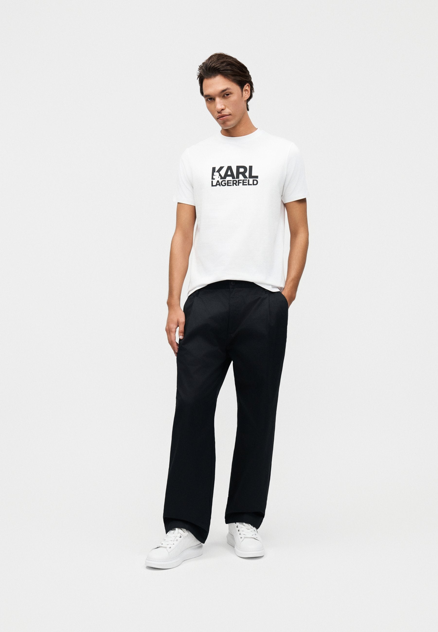 CREW NECK - Print T-shirt - white