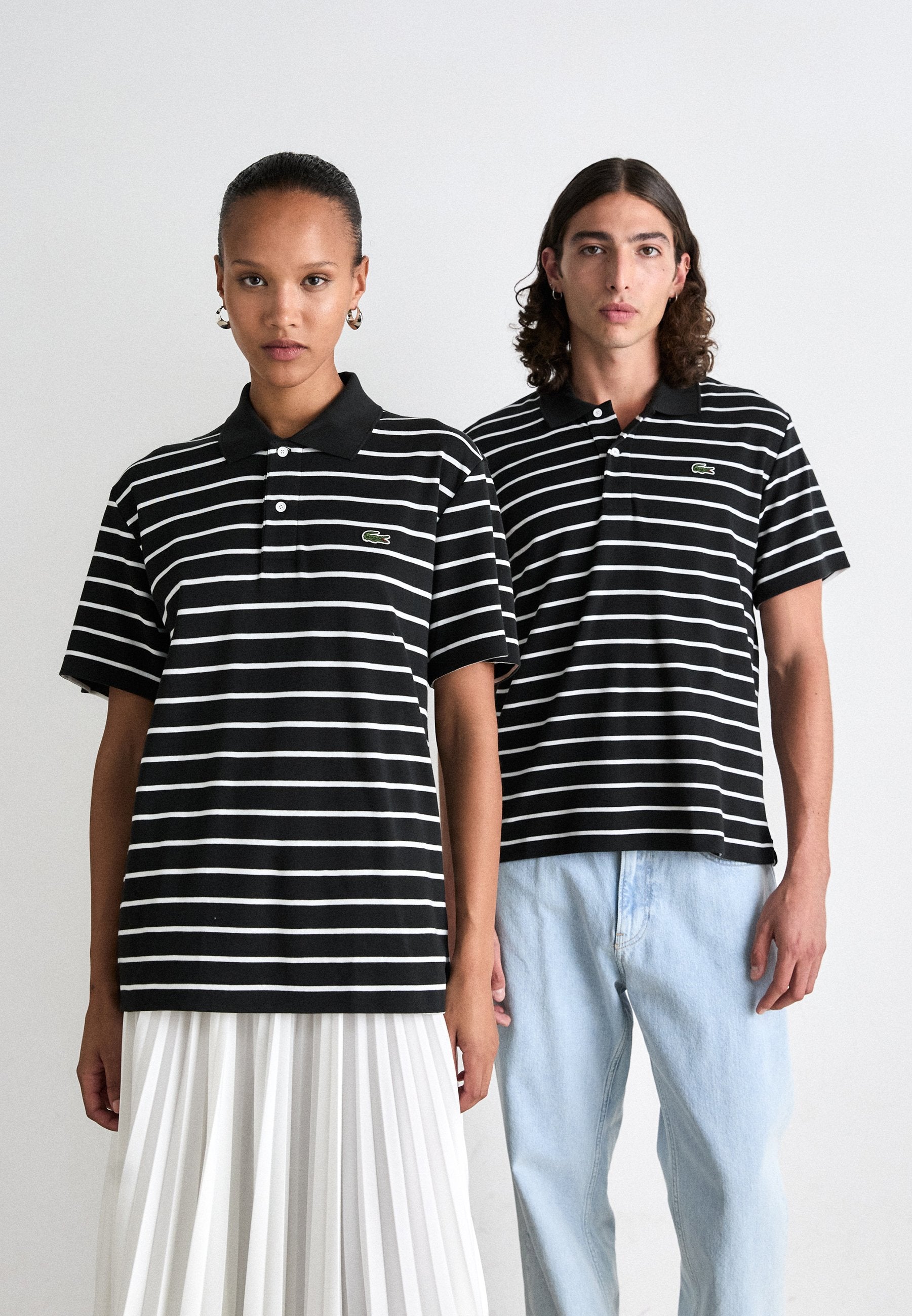 UNISEX - Polo tişört - siyah/beyaz