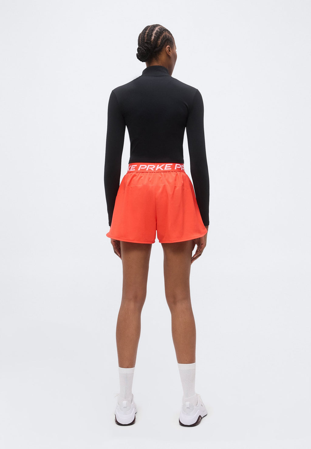 SHORT - Sports shorts - light crimson/white