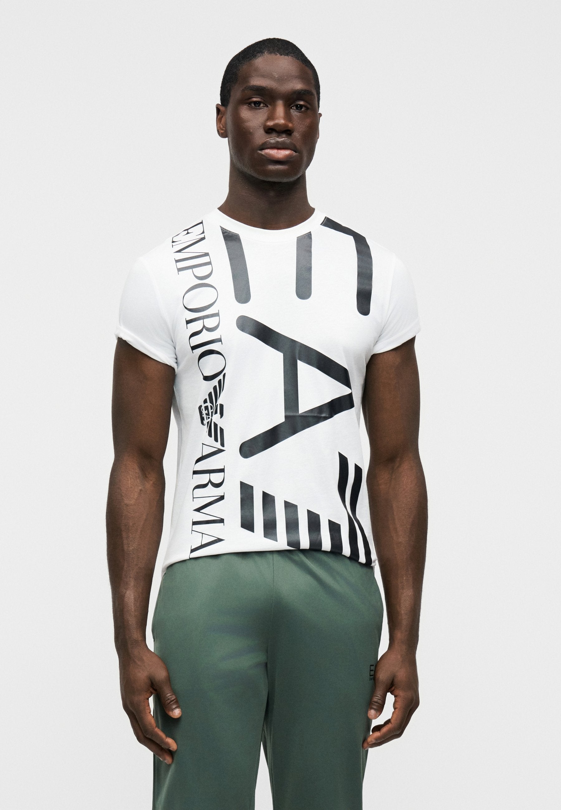 TRAIN LOGO SERIES TEE - Print T-shirt - white/black