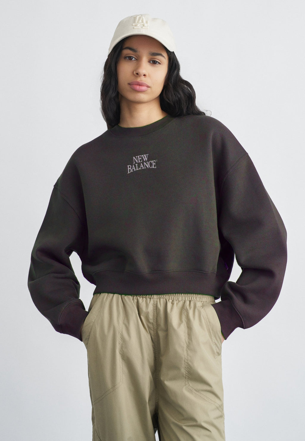 LINEAR HERITAGE CREW - Sweatshirt - faded black