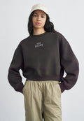 LINEAR HERITAGE CREW - Sweatshirt - faded black