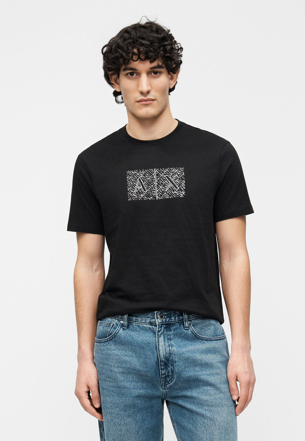 T-SHIRT SLIM FIT - Print T-shirt - black