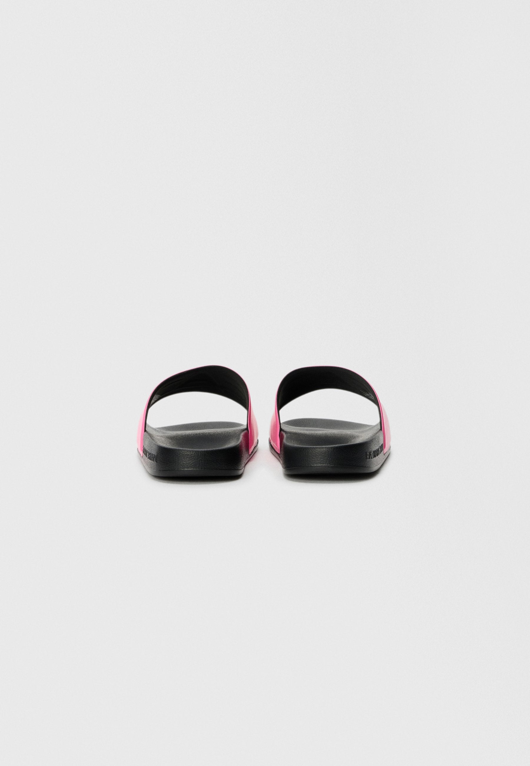 UNISEX - Pool slides - pink fluo/black