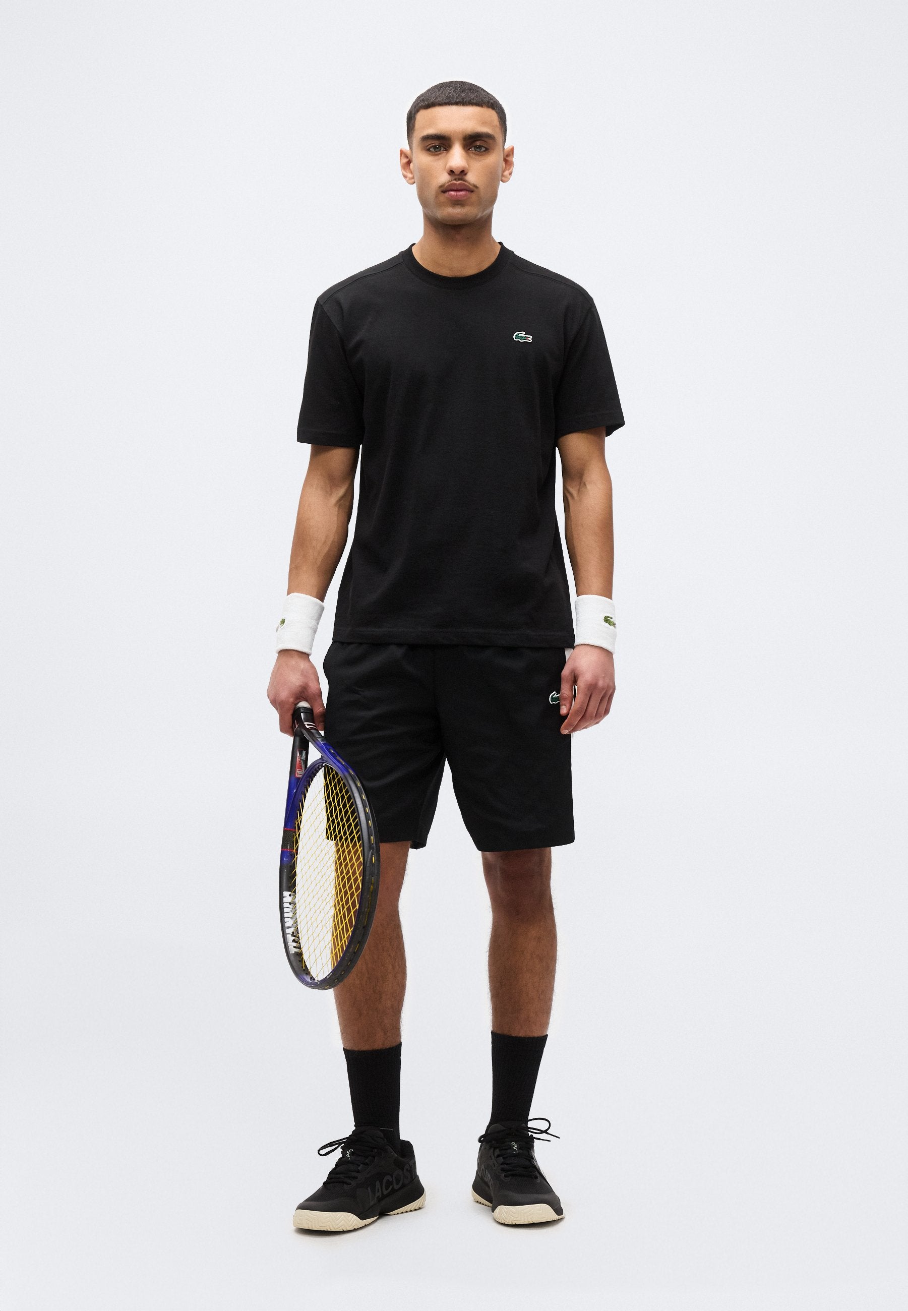 TENNIS SHORT - Sports shorts - black/white