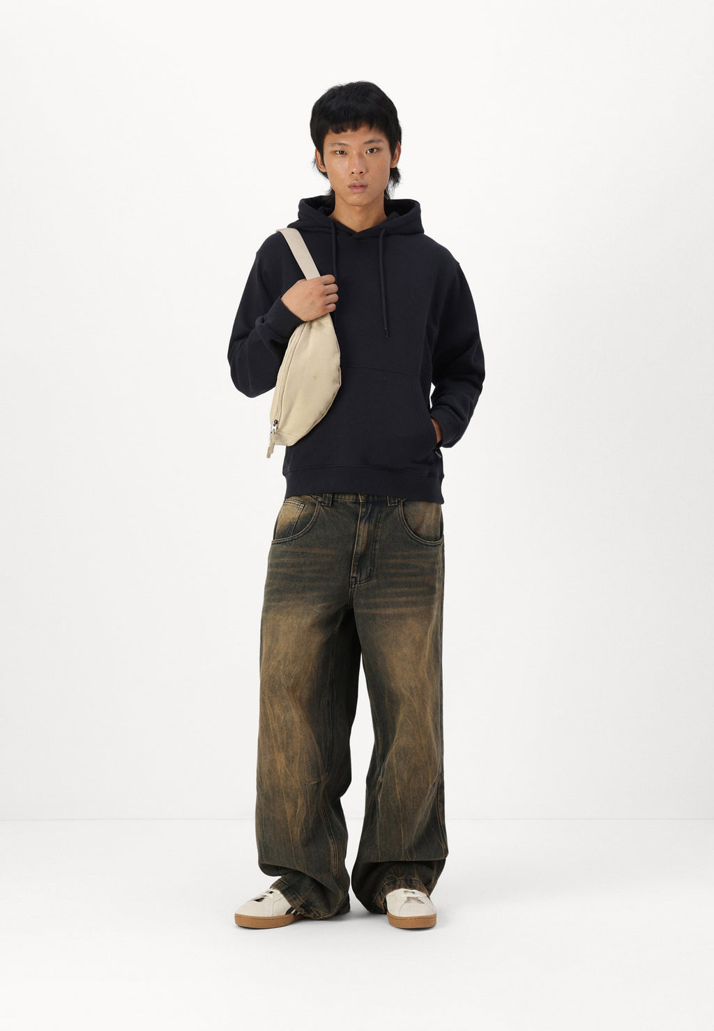 Plain - Hoodie - dark navy