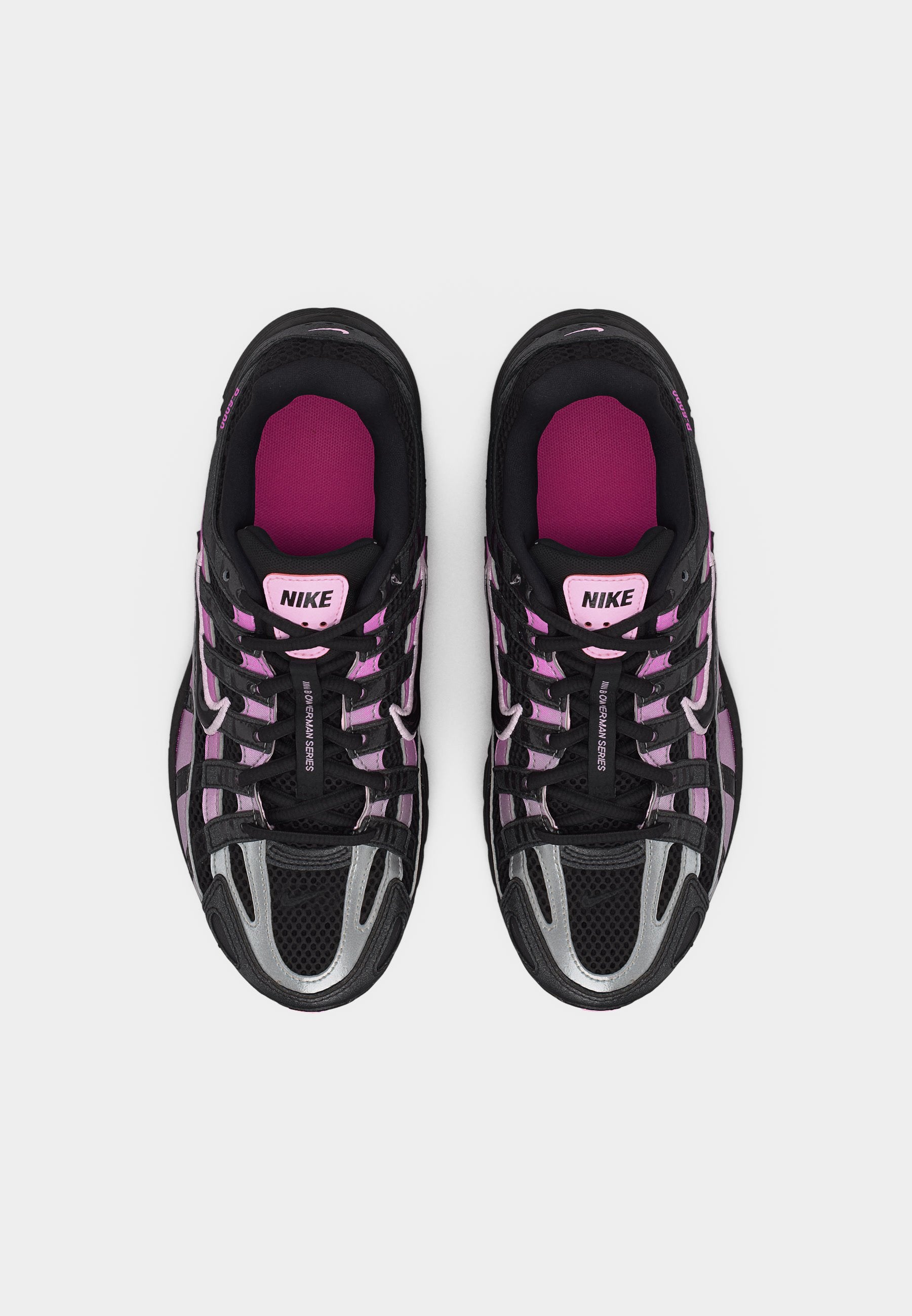 P 6000 SE UNISEX - Trainers - black/pink foam/playful pink/white