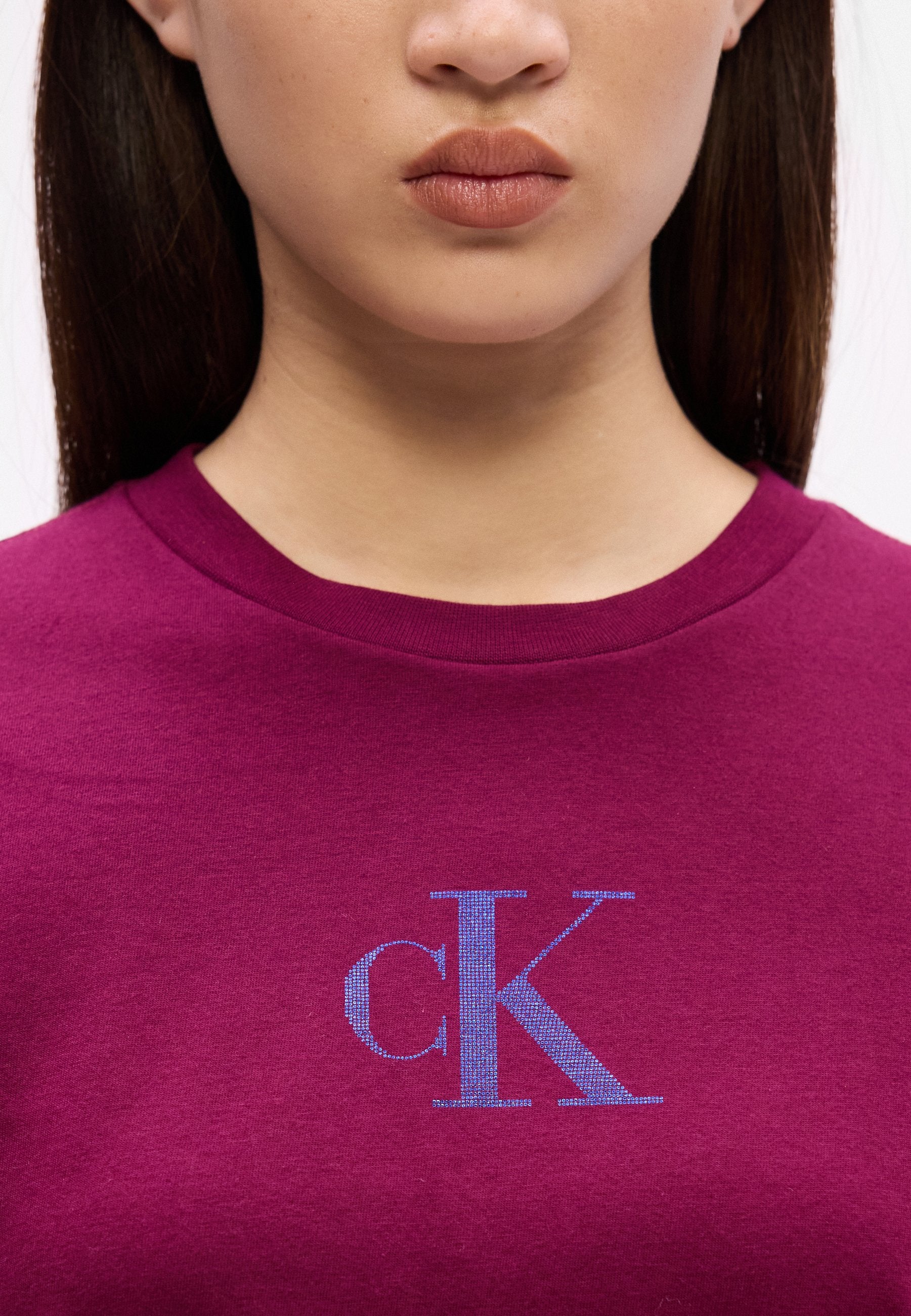 CLASSIC FOIL TEE - Print T-shirt - berry glaze