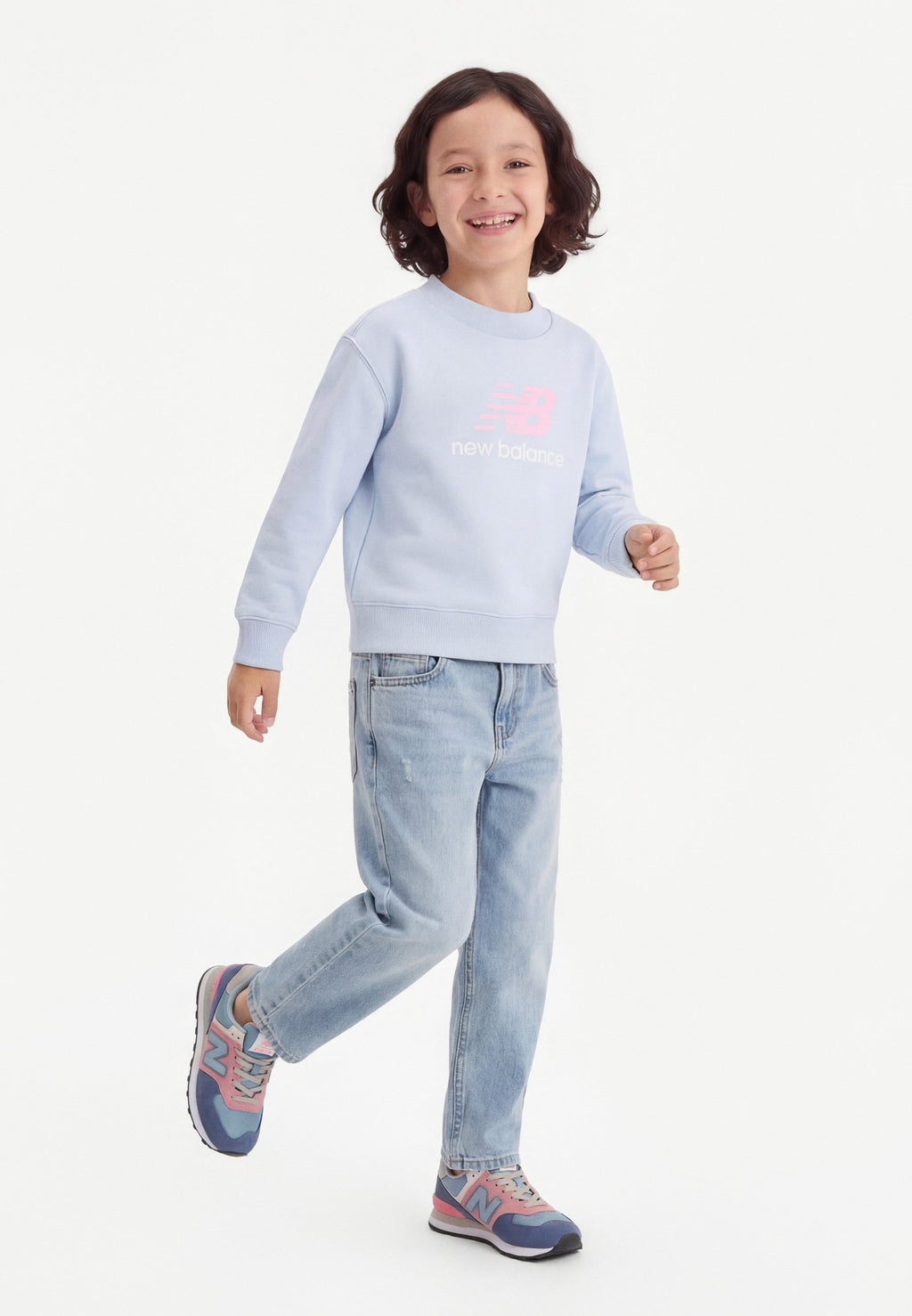 STACKED LOGO CREW - Sweatshirt - oxford blue