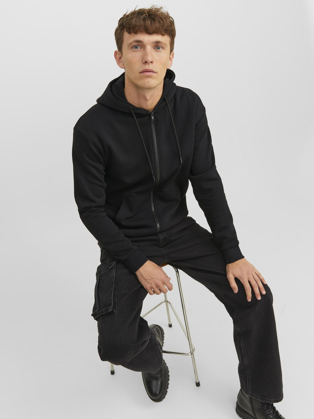 Zip Plain Zip - Zip-up sweatshirt - black