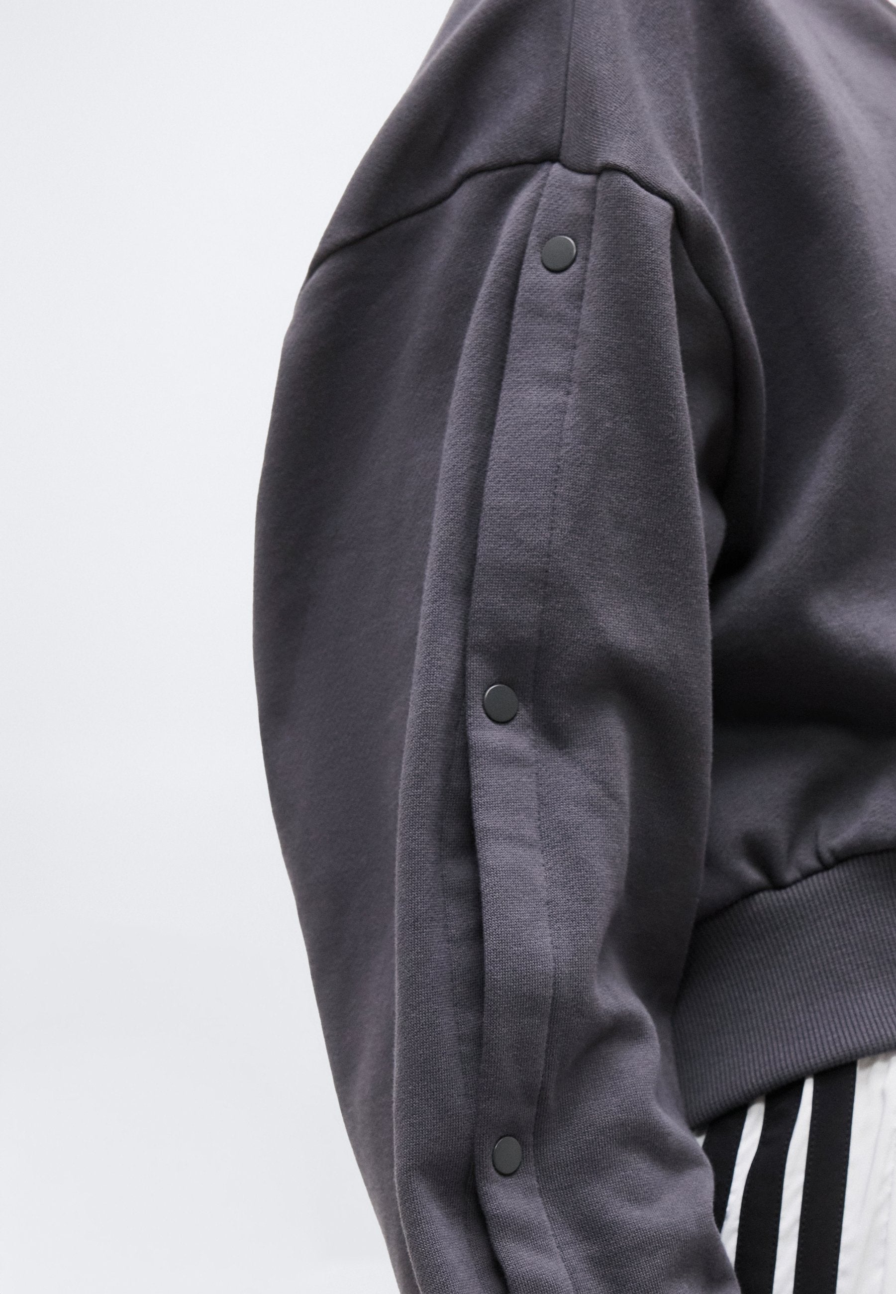 STADIUM CREW - Sweat-shirt - gris six/fleur tropicale/gris chiné