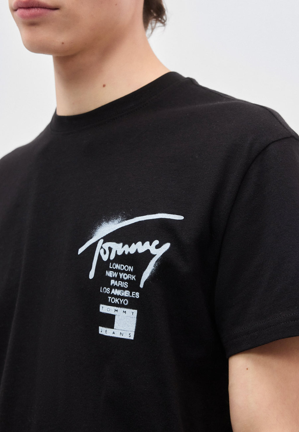 SIGNATURE BACK LOGO JERSEY T-SHIRT - Print T-shirt - black