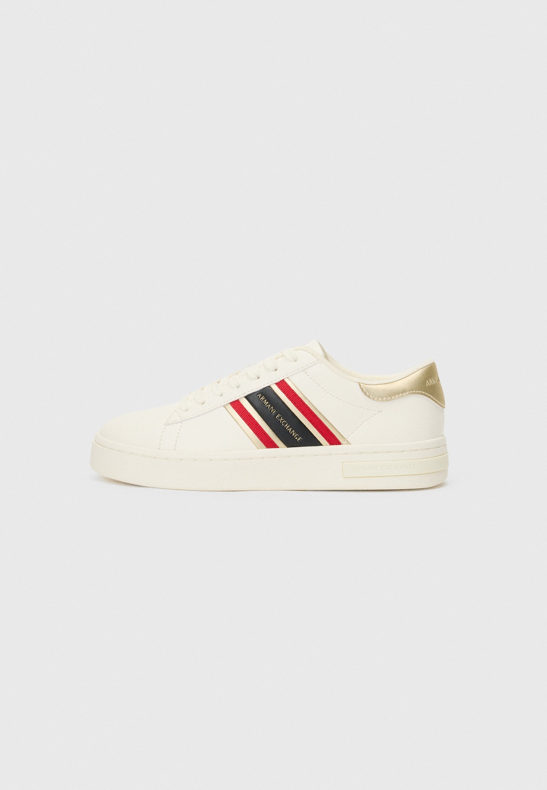 Trainers - off-white+pale gold