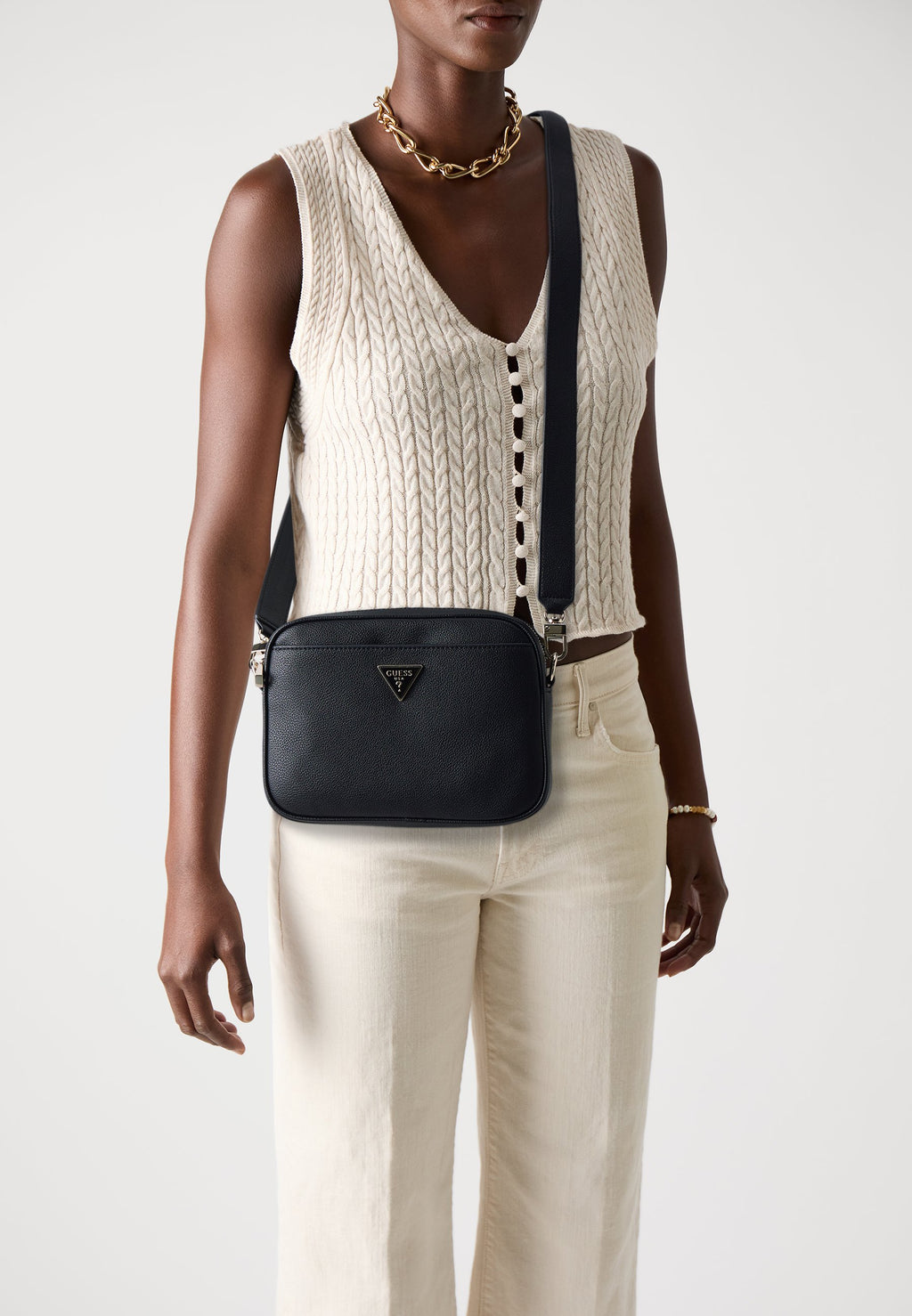 MERIDIAN - Cross body bag - black