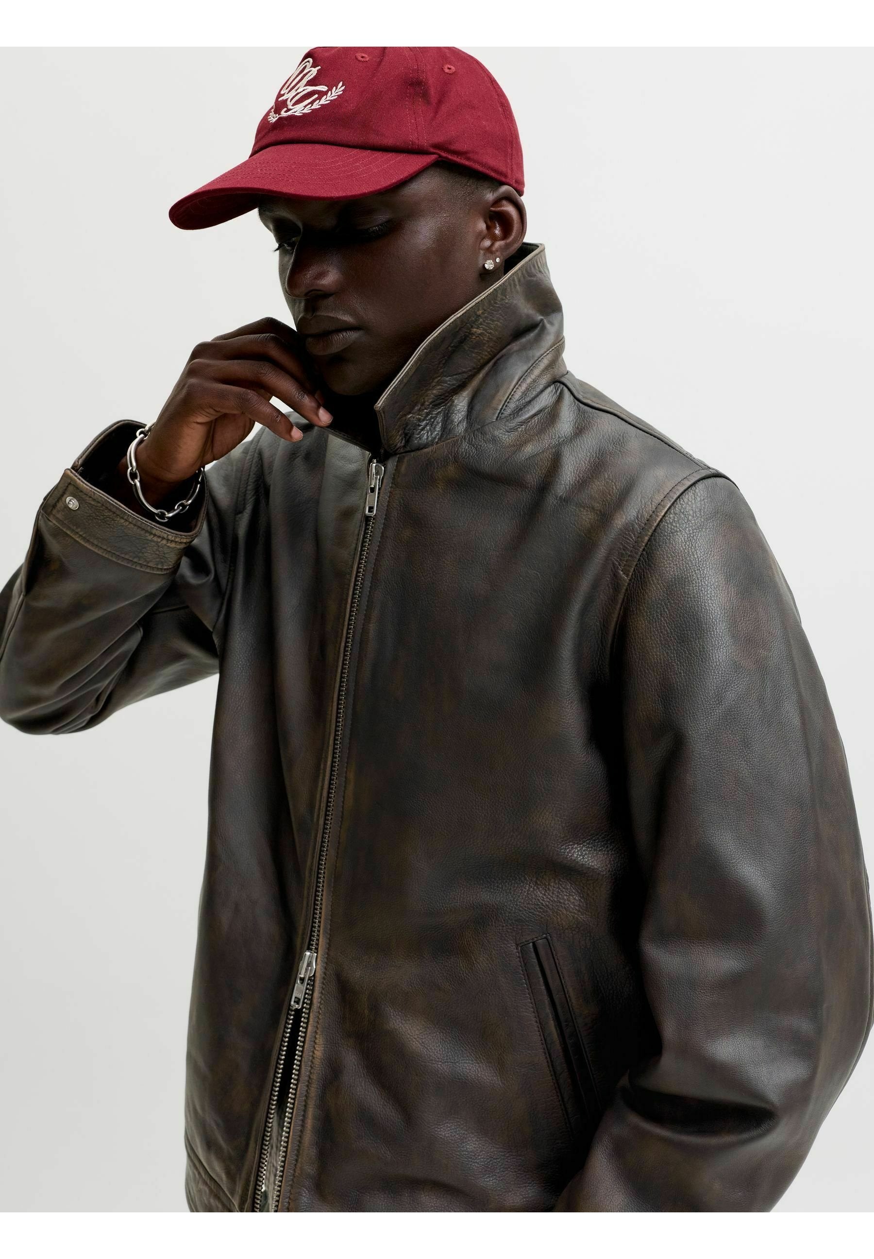 Leather Leather - Leather jacket - chocolate brown