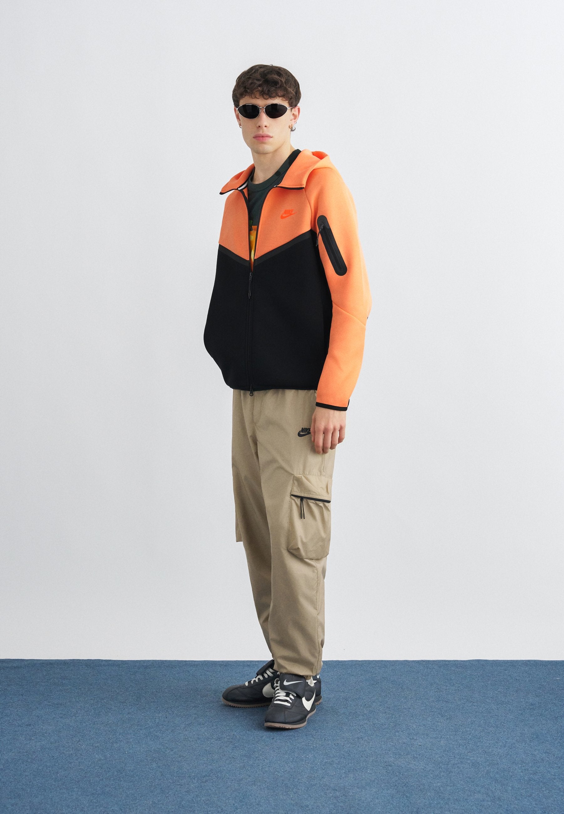 Fleece jacket - orange frost/black