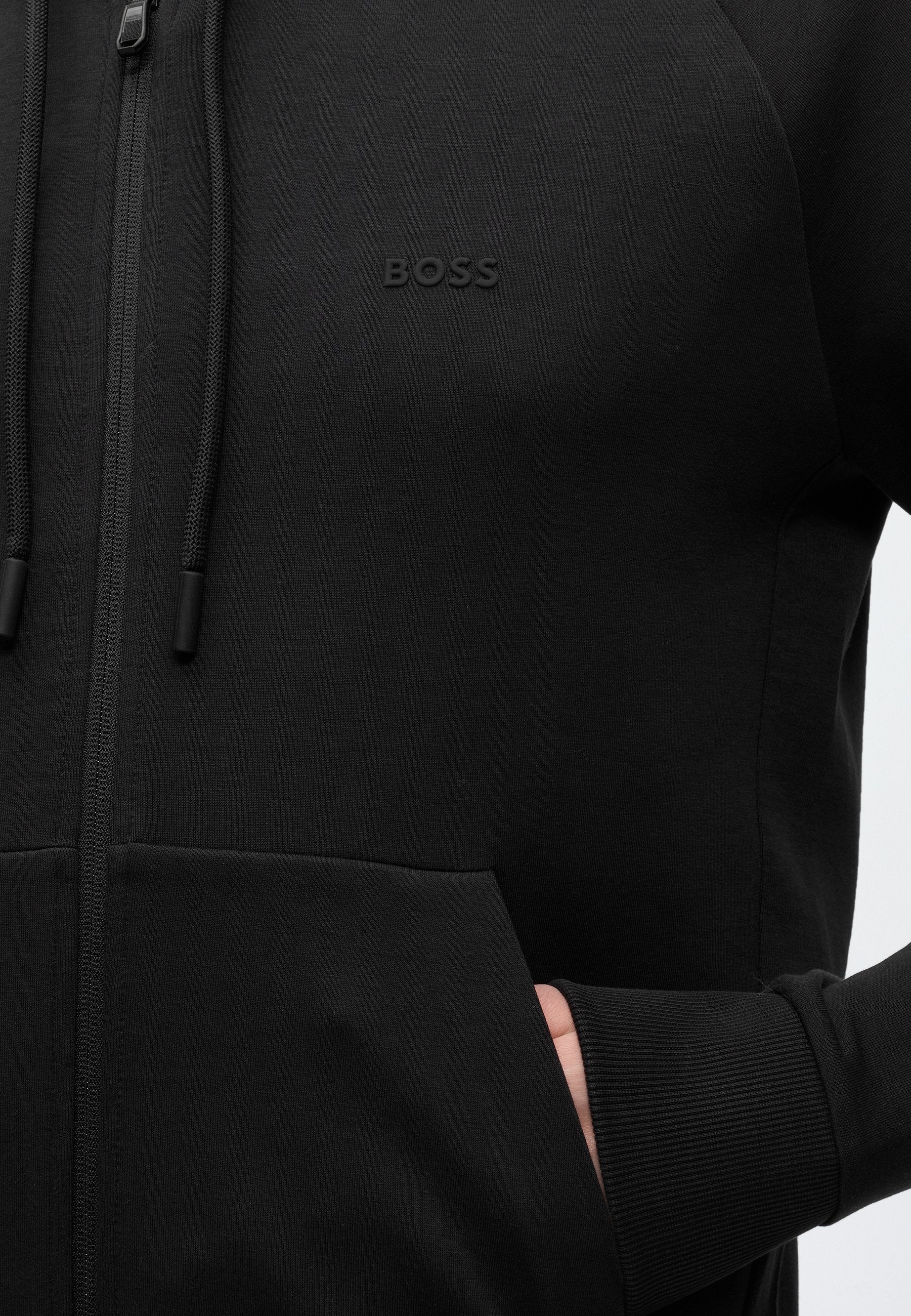 SAGGY - Zip-up sweatshirt - black