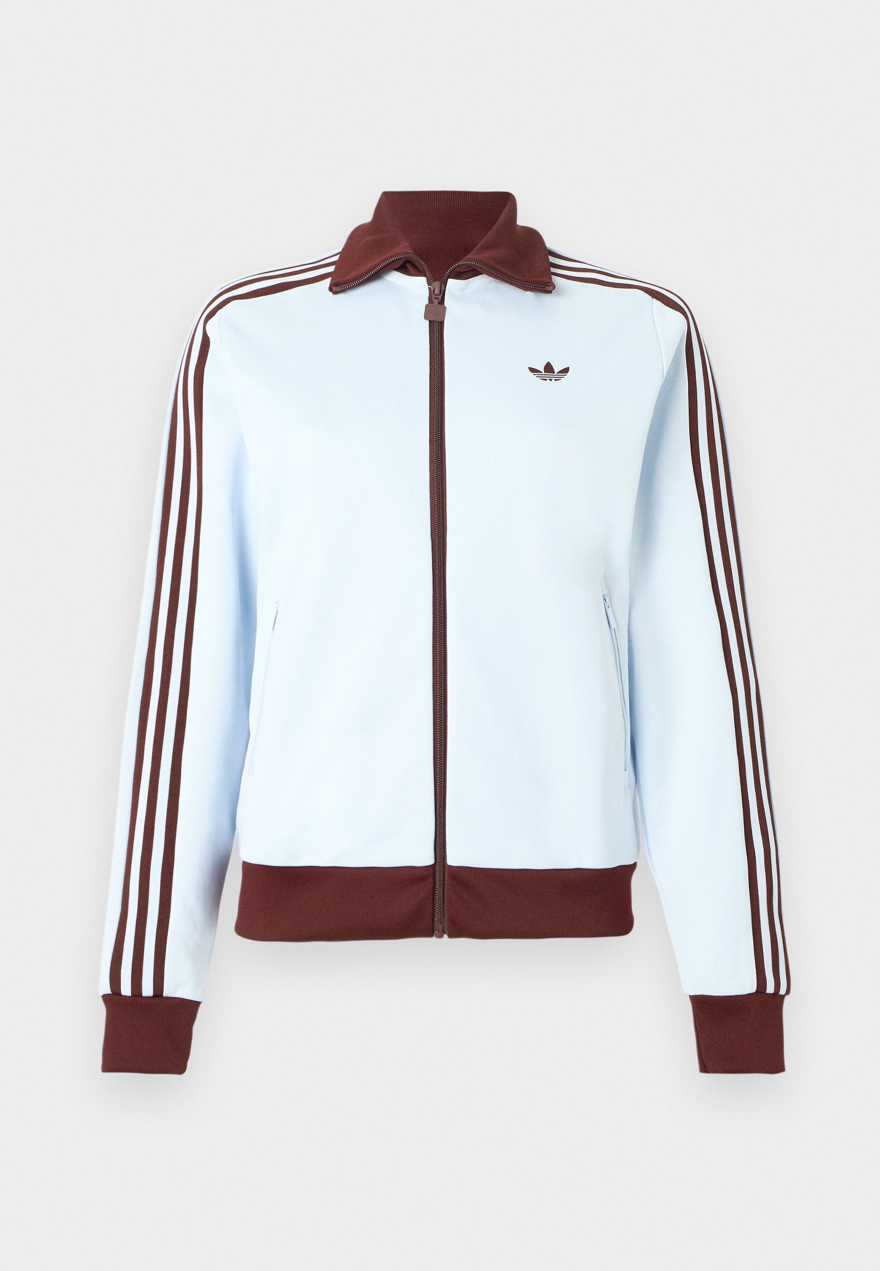 CLASSIC TT - Zip-up sweatshirt - crystal sky/maroon