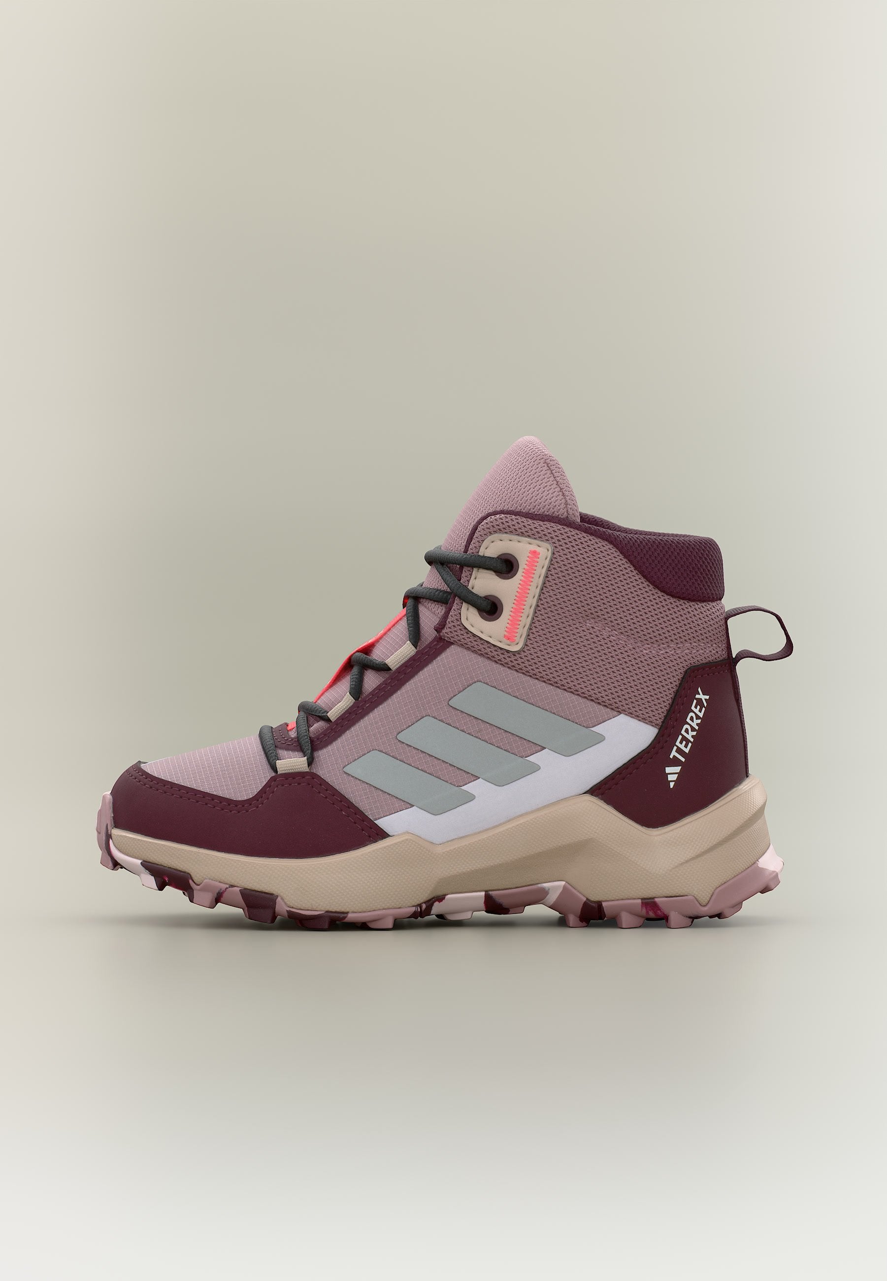 AX4R MID UNISEX - Hiking shoes - magic mauve/reflective silver-coloured/maroon
