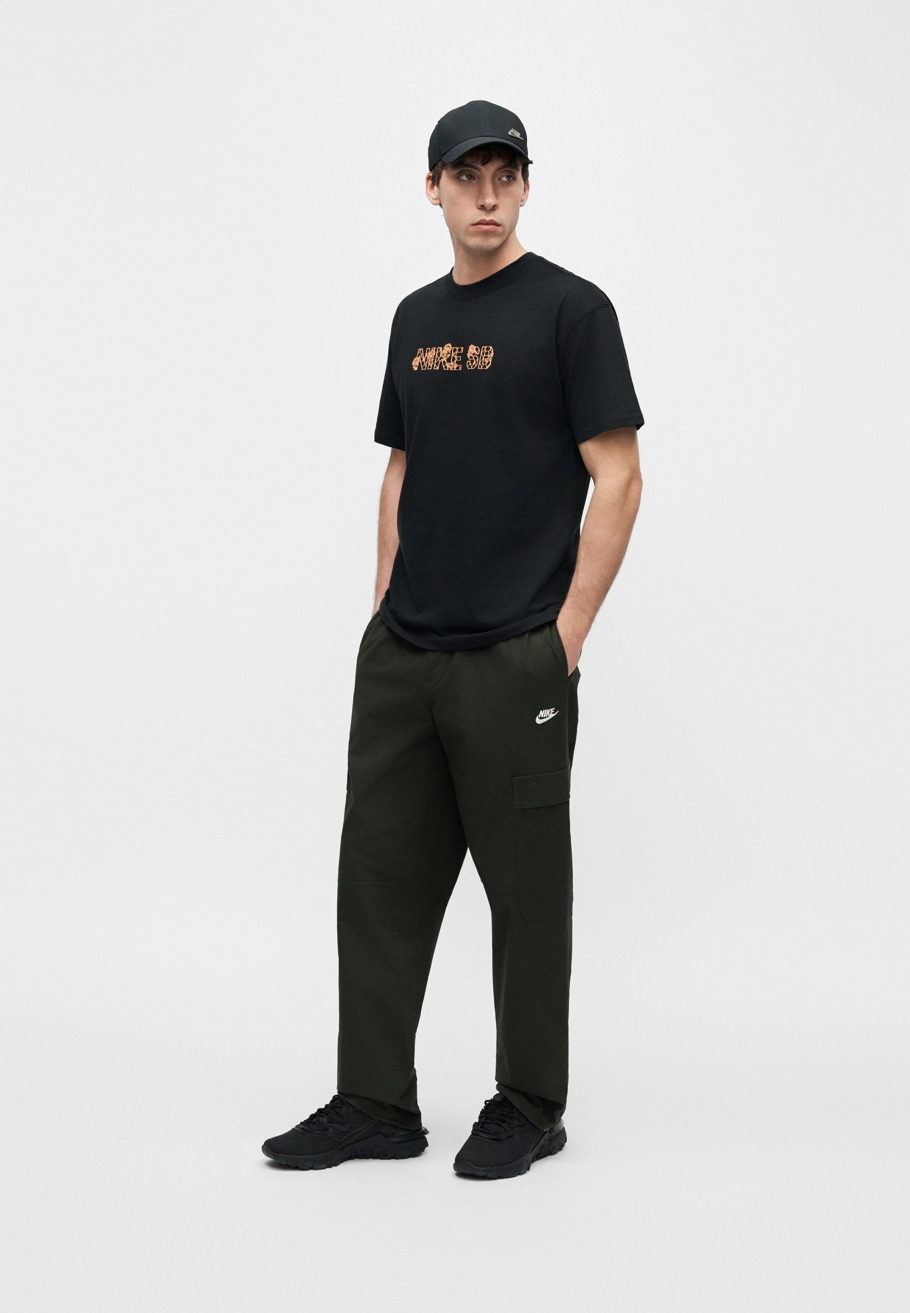 TEE VARSITY UNISEX - Print T-shirt - black