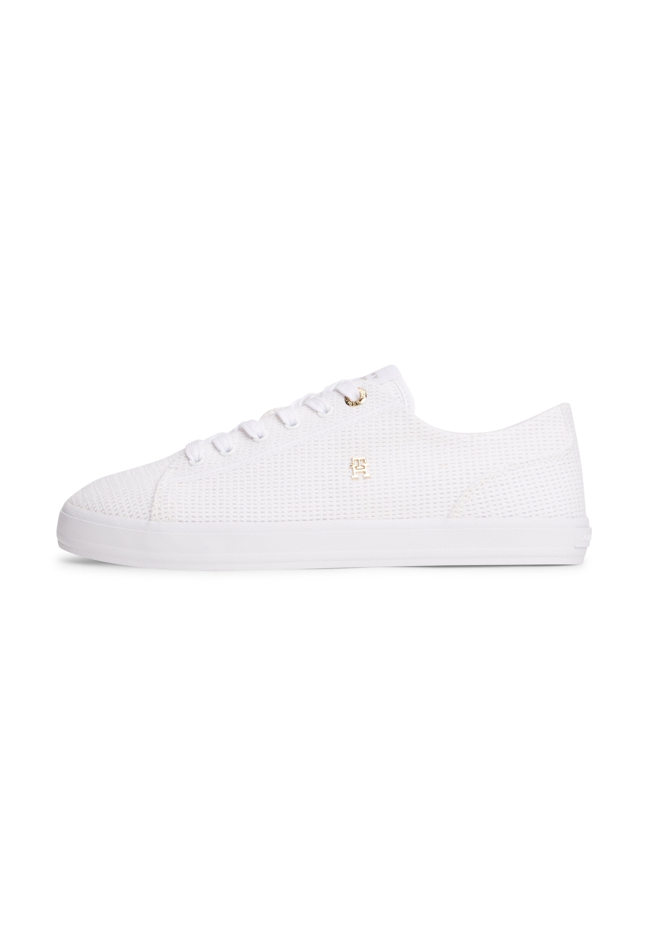 TH MONOGRAM TEXTURED TRAINERS - Trainers - white