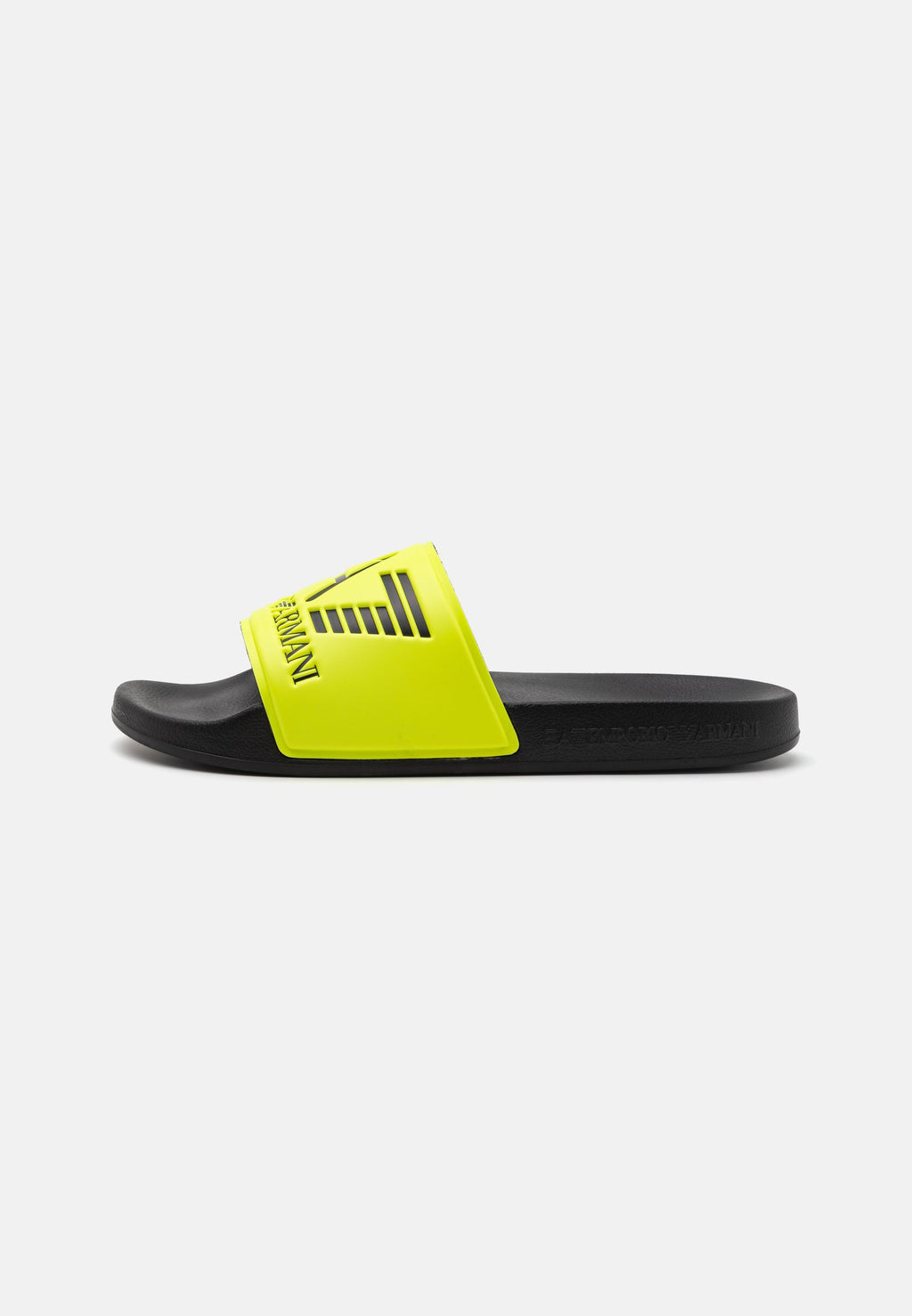 UNISEX - Pool slides - yellow fluo/black