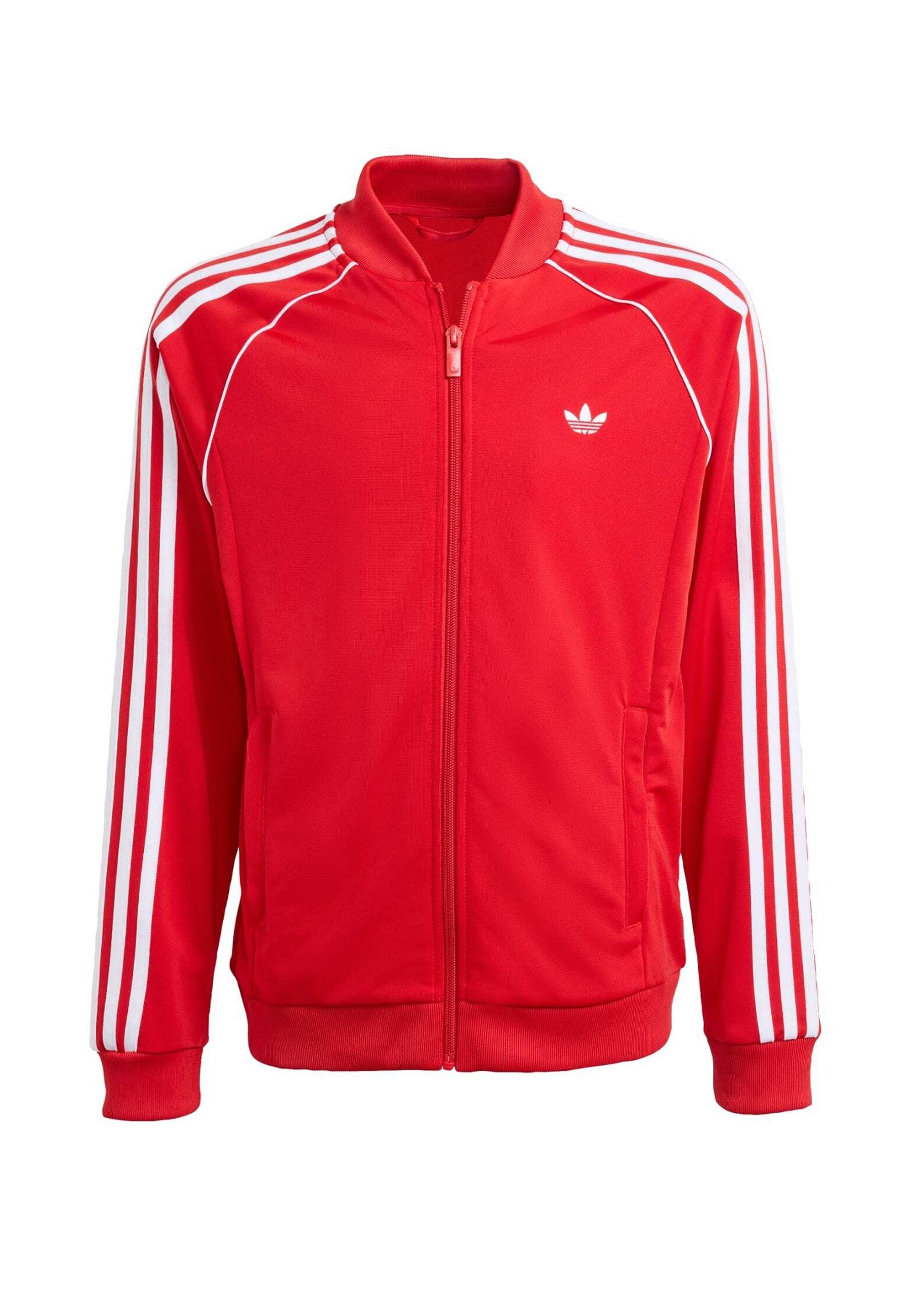 SUPERSTAR UNISEX - Sweatshirt zippé - better scarlet white