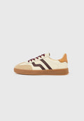 Trainers - off white/plum red