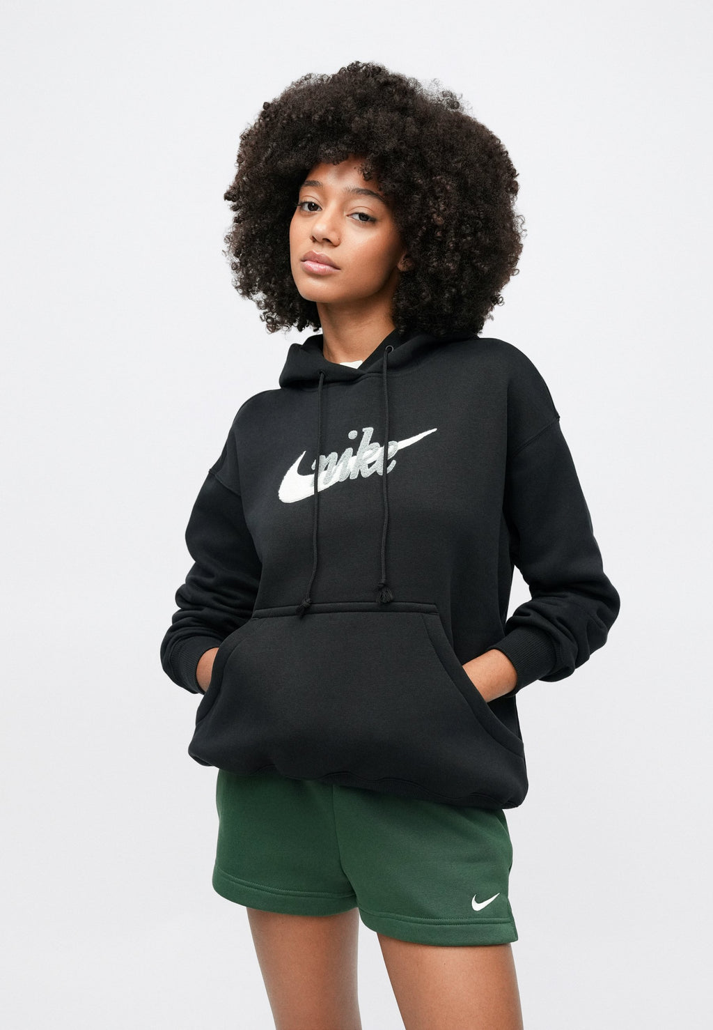 LOGO - Hoodie - black/summit white