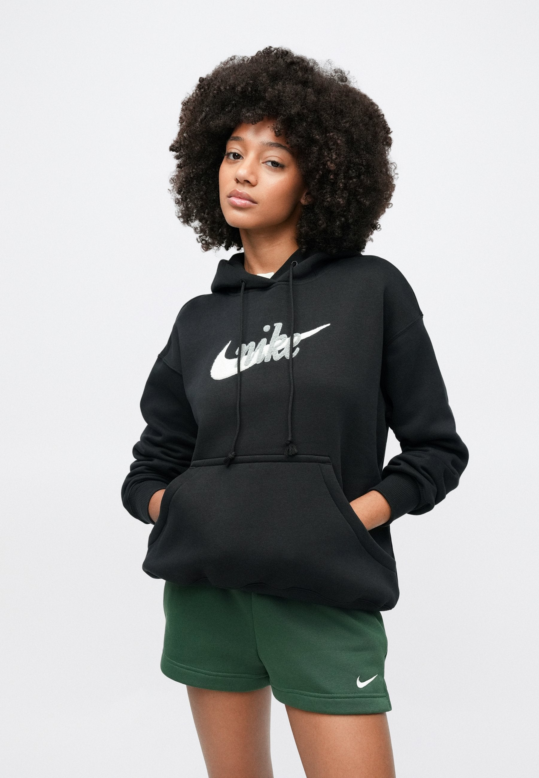 LOGO - Hoodie - black/summit white