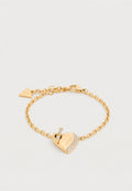 T BAR HEART - Bracelet - yellow gold-coloured