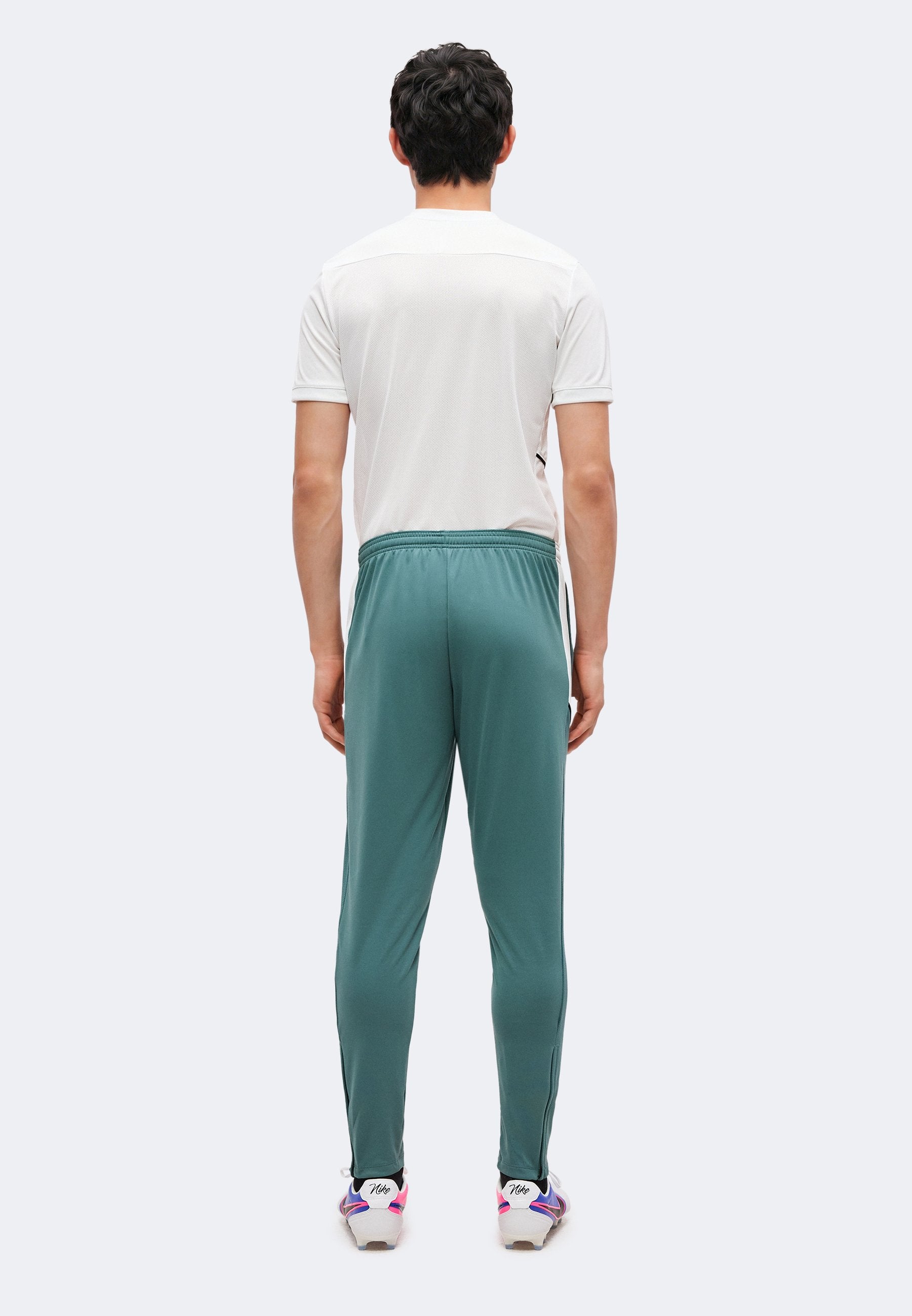 ACADEMY - Tracksuit bottoms - mineral slate/black/white