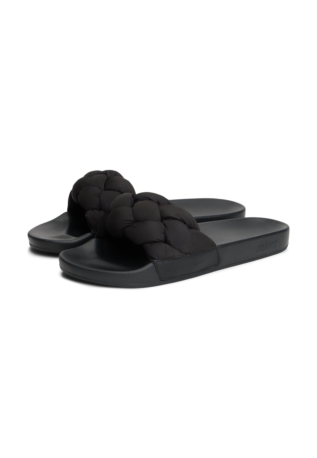 BRAIDED SLIDES - Mules - black
