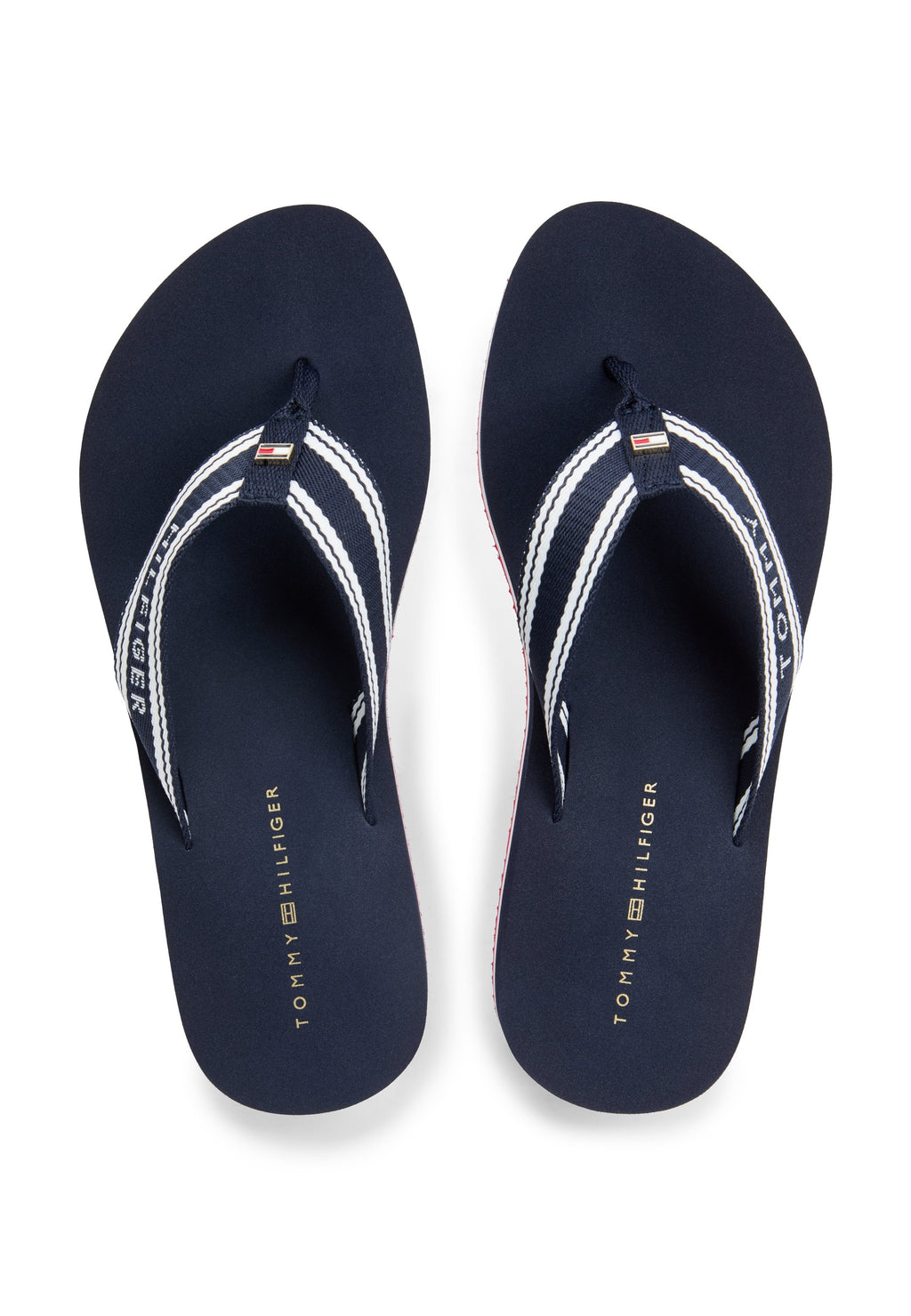 FLAG PRINT SUMMER - T-bar sandals - blue