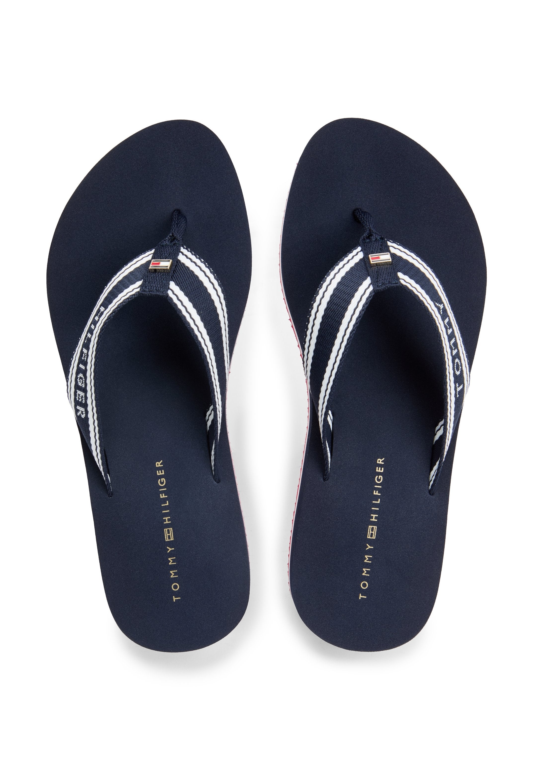 FLAG PRINT SUMMER - T-bar sandals - blue