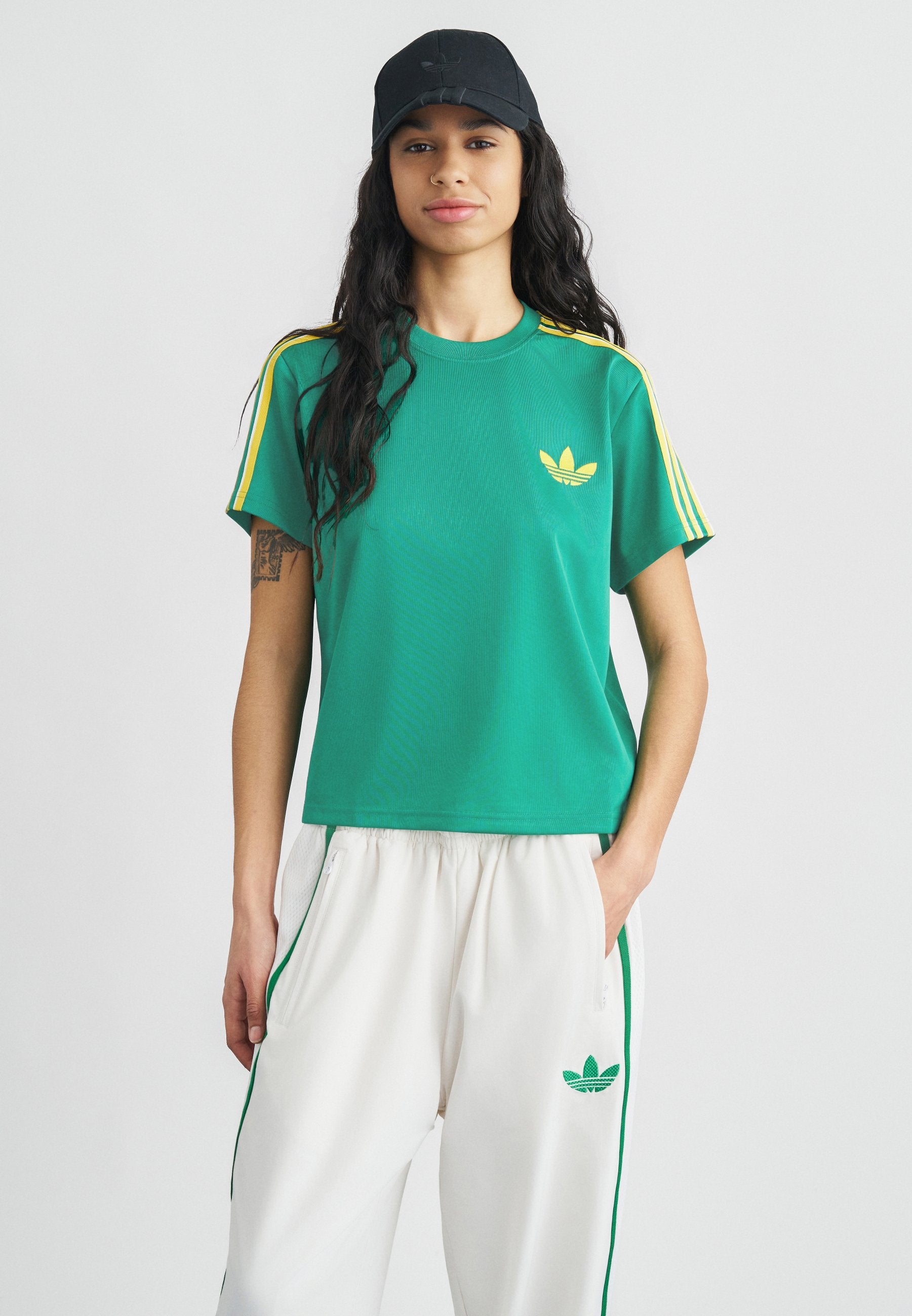FIREBIRD TEE - Temel Tişört - parlak yeşil/sarı/kirli beyaz