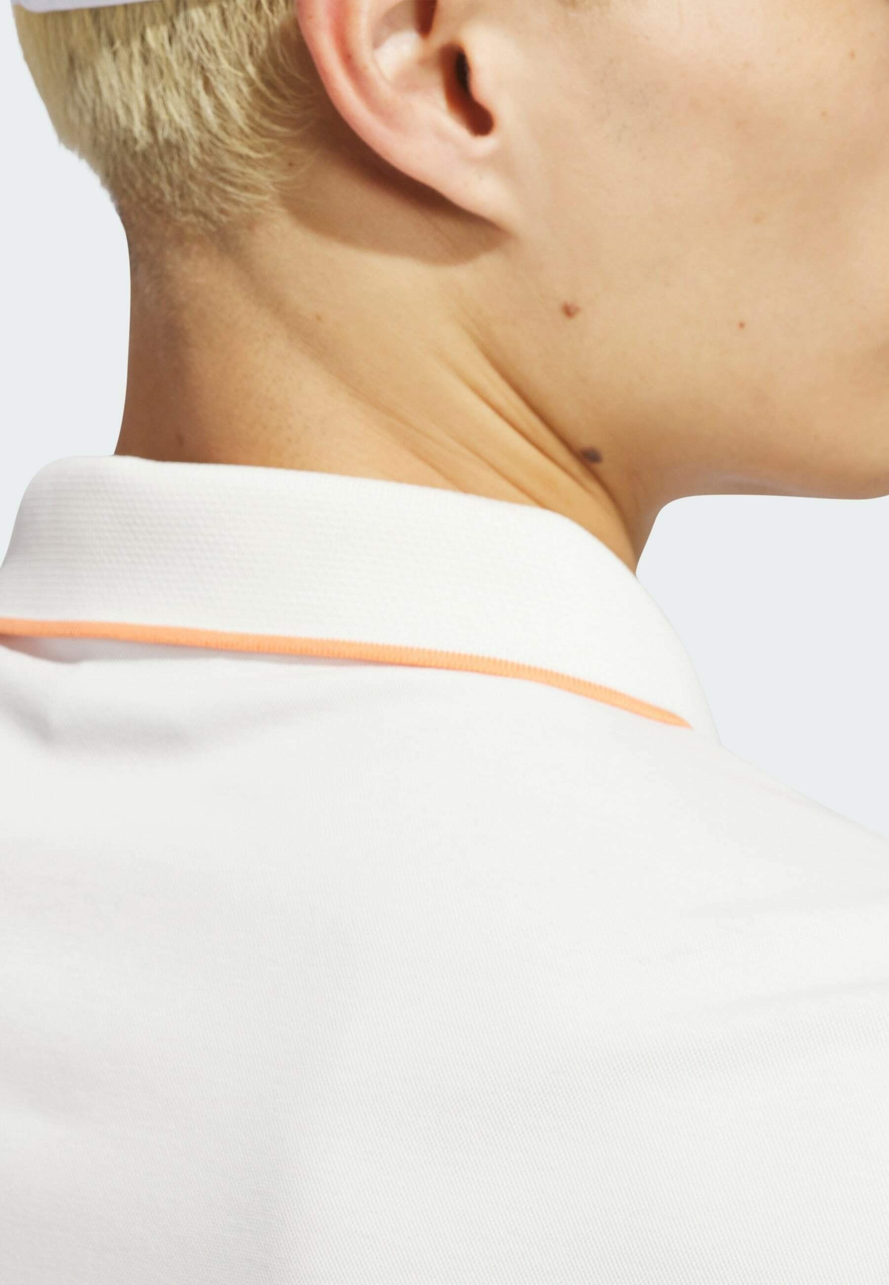 F SOLID POLO LC - Polo shirt - chalk white   dusky orange