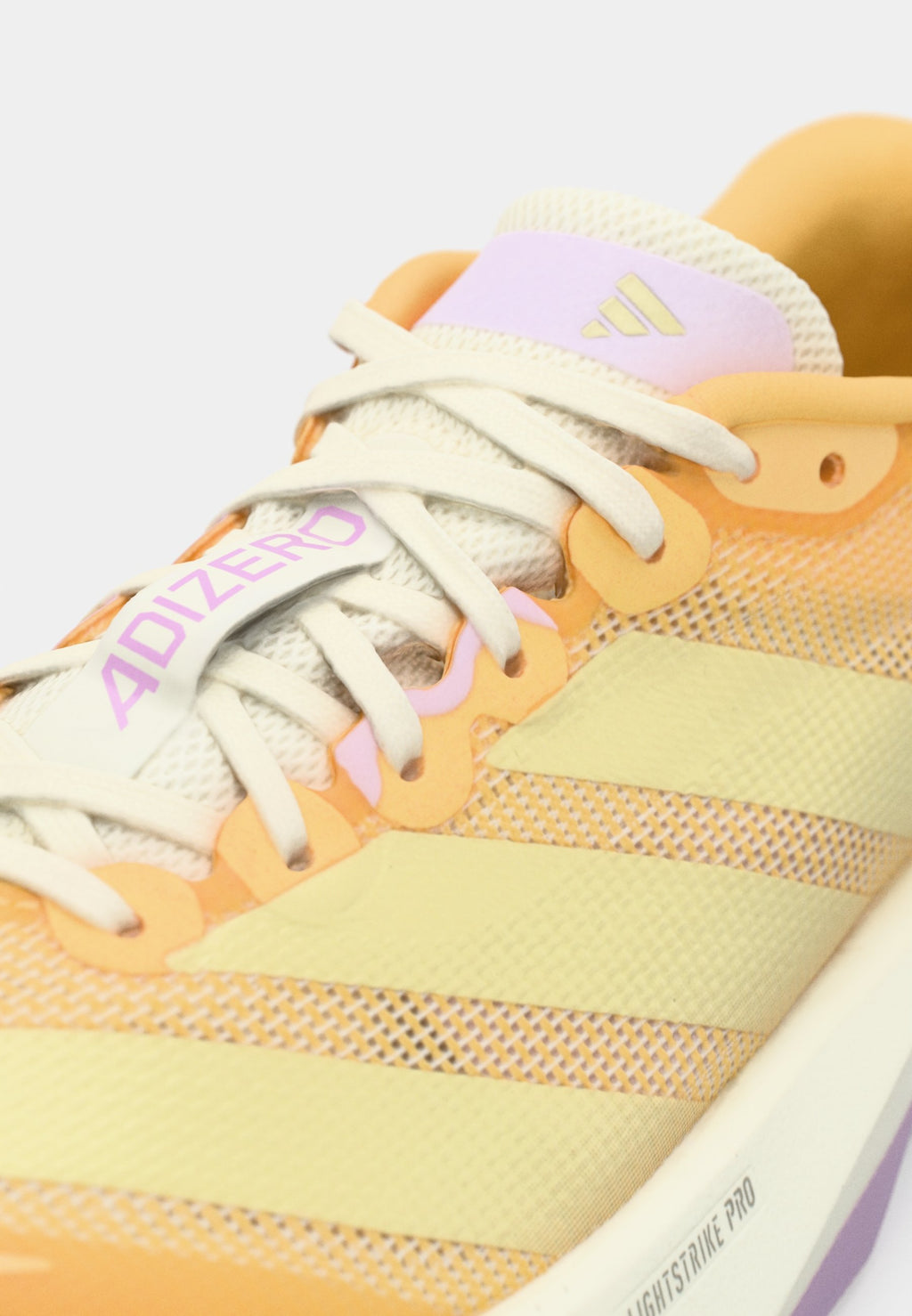 ADIZERO BOSTON - Road running shoes - ice tangerine/ice gold-coloured metallic/ice lavender