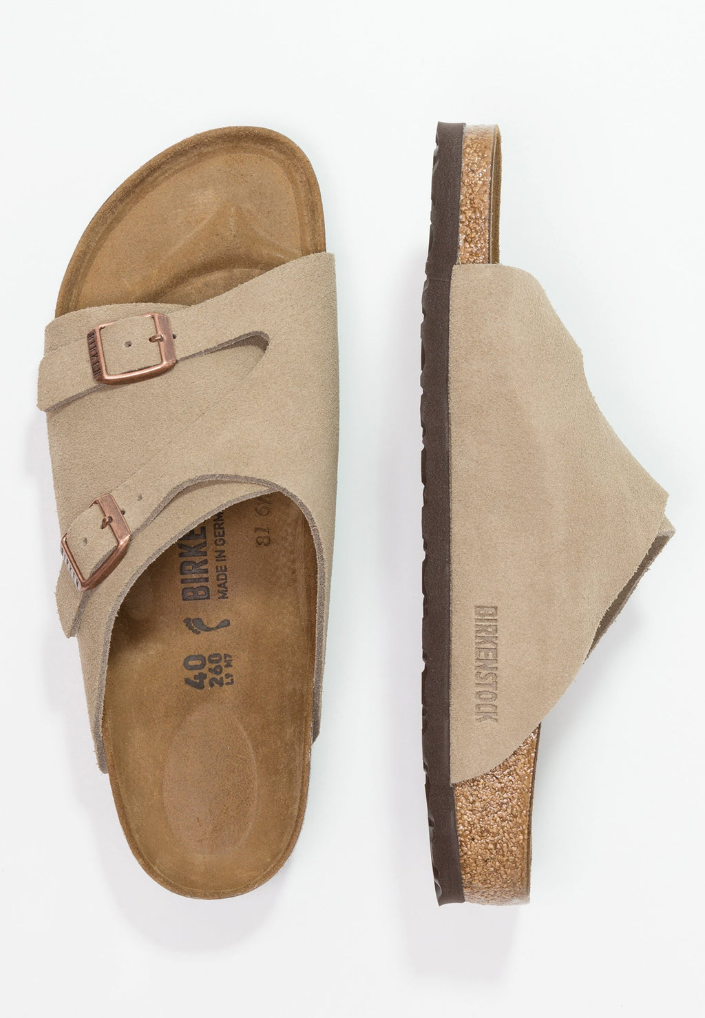 Z�RICH LEVE TAUPES - NARROW - Sandals - taupe